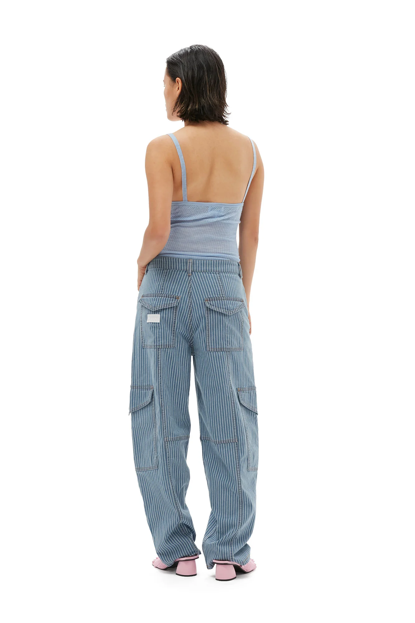 Merino Lace Strap Top | Ice Water - Image 5