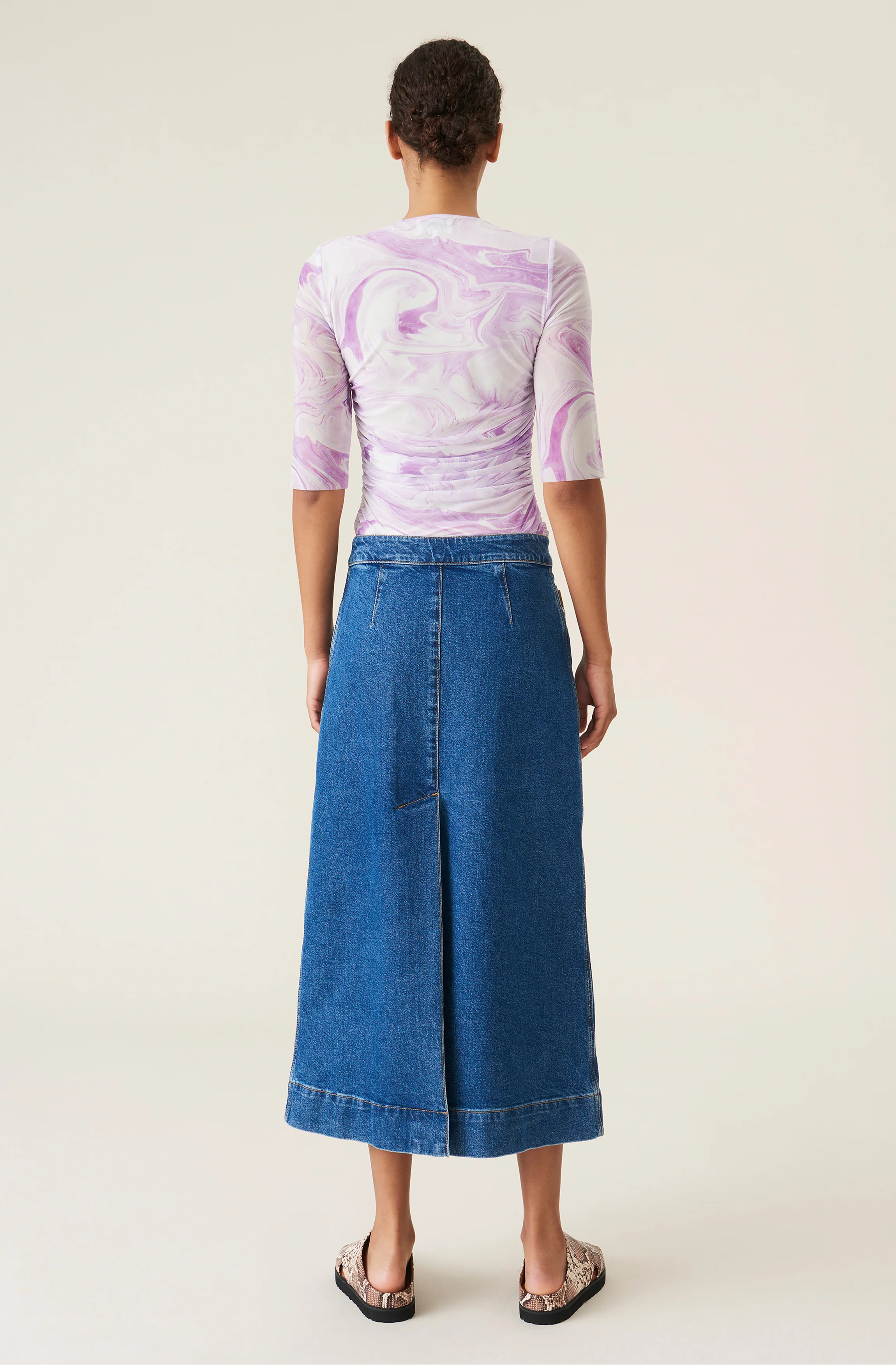 Mesh Blouse | Orchid Bloom - Image 4