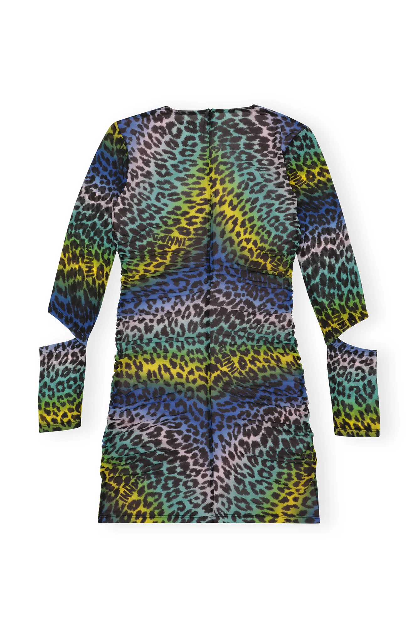Mesh Cutout Mini Dress | Multicolor - Image 2
