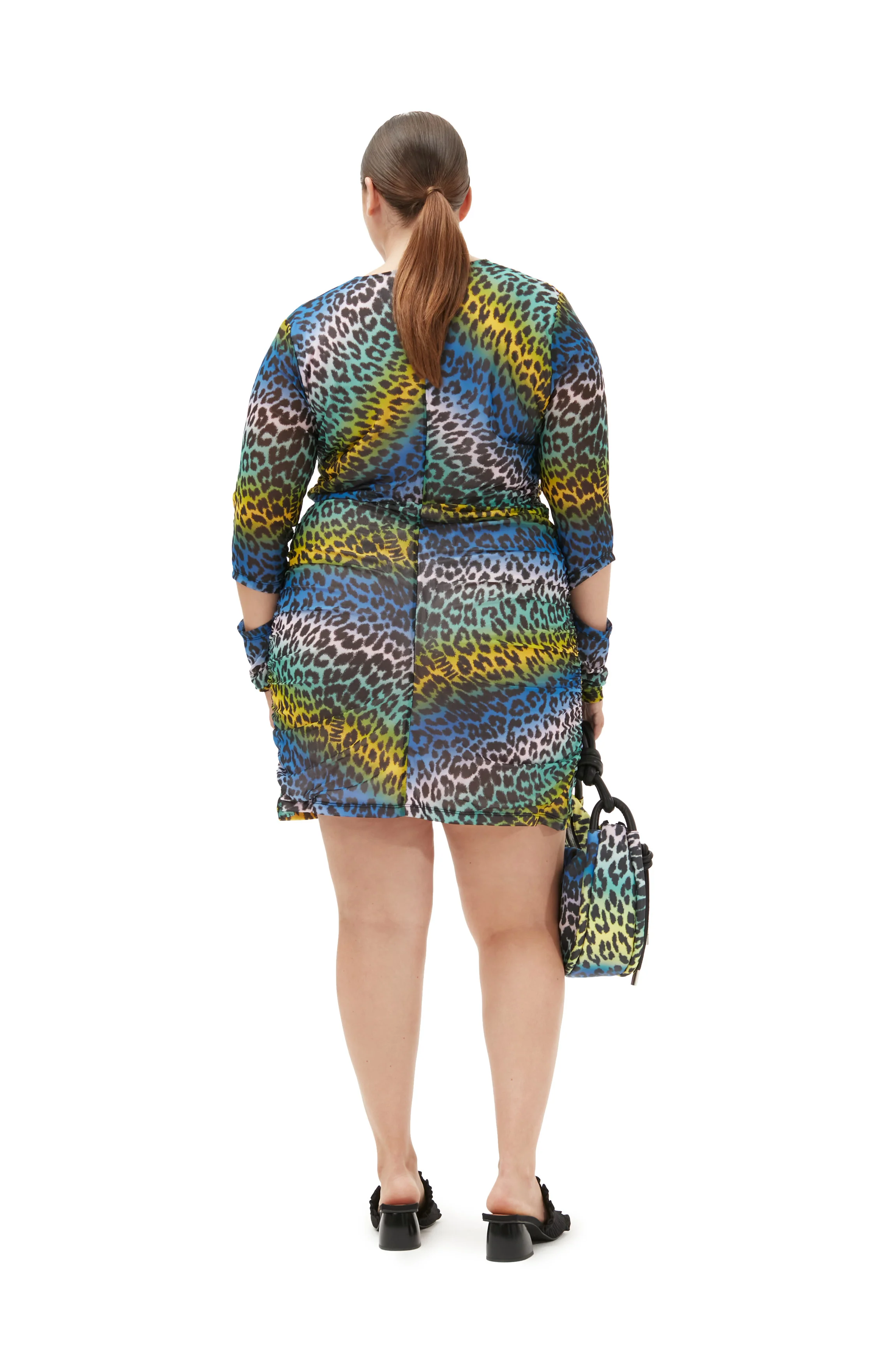 Mesh Cutout Mini Dress | Multicolor - Image 4