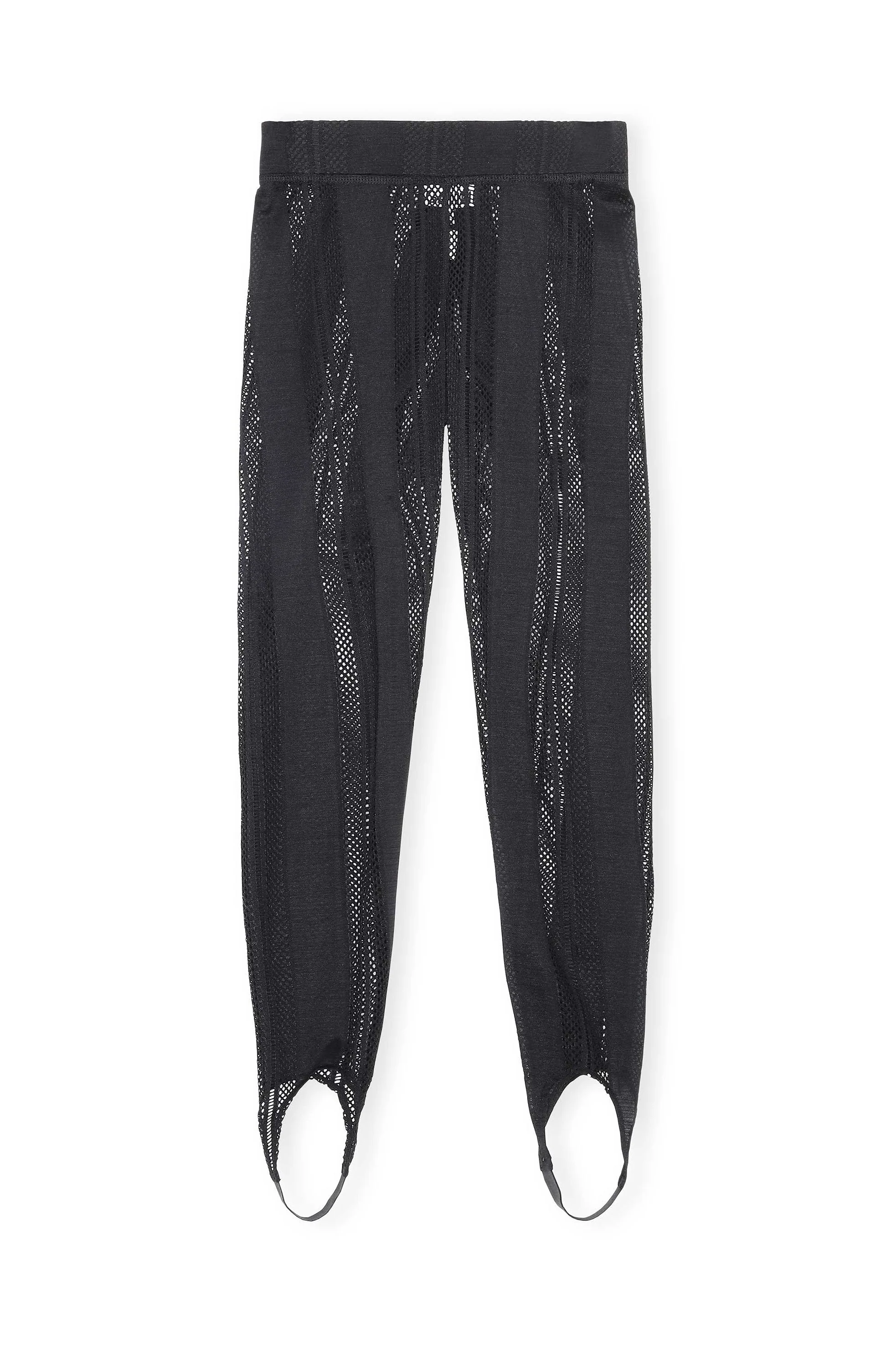 Mesh Intimates Full Length Leggings | Black