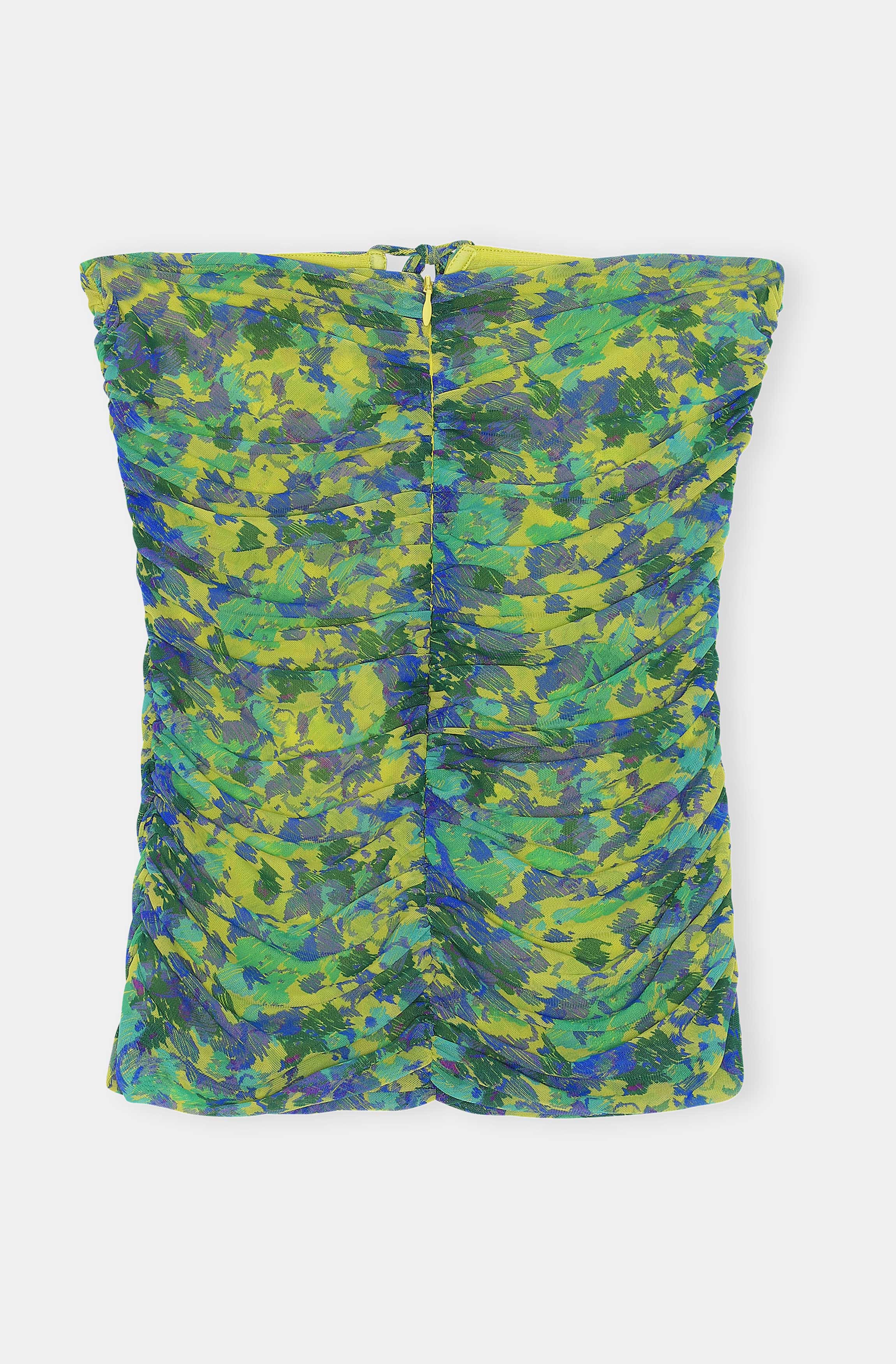 Mesh Ruched Halter Top | Sulphur Spring - Image 3