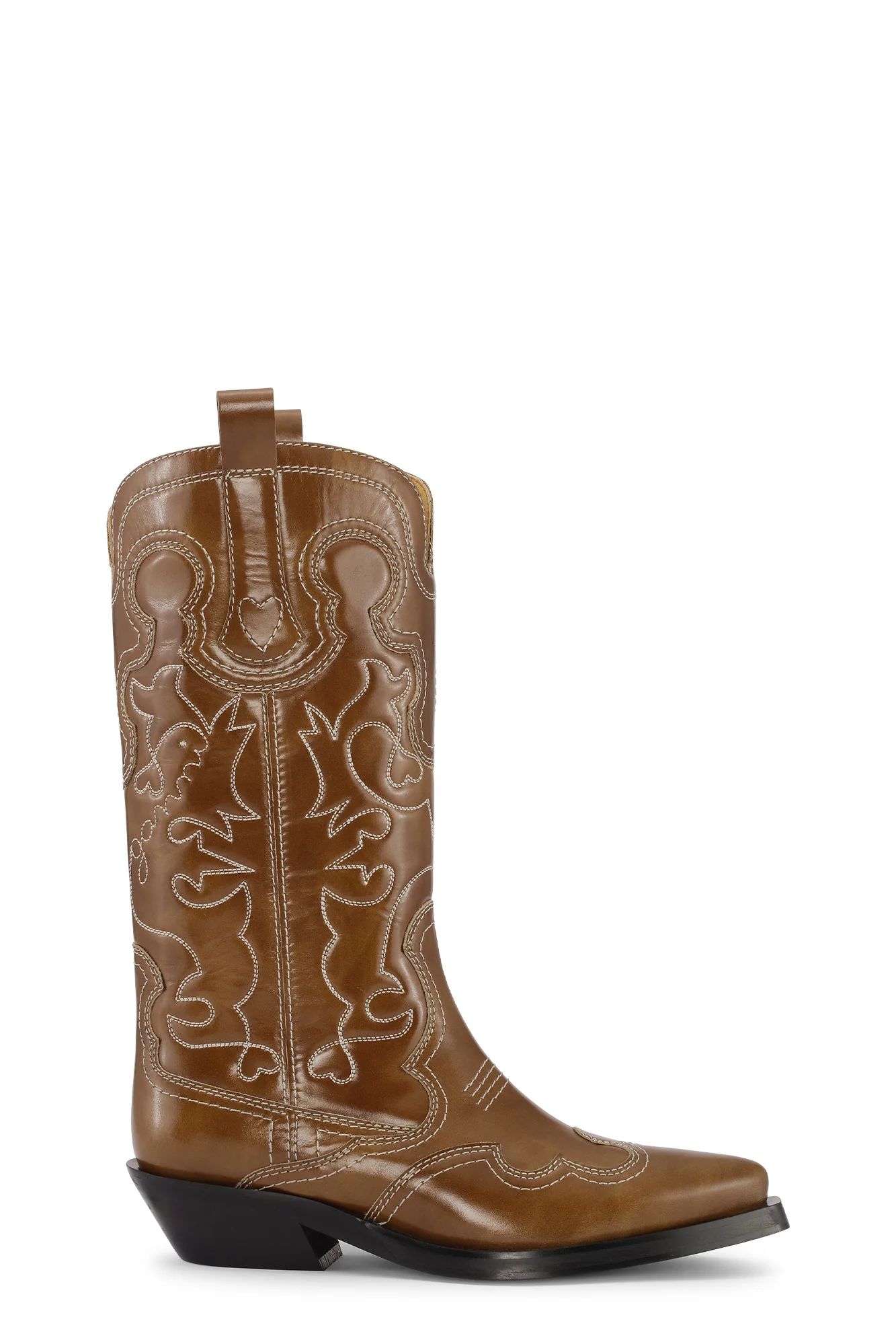 Mid Shaft EmbroideWestern Boot | Tiger's Eye - Image 2