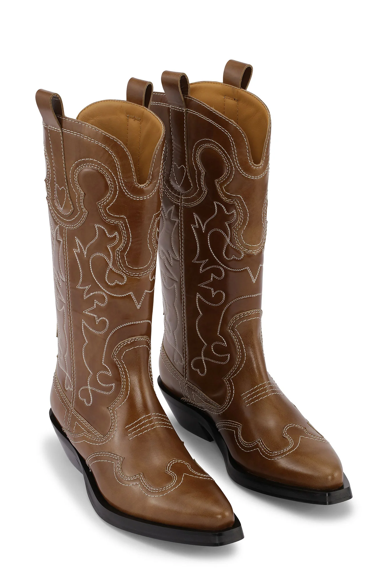 Mid Shaft EmbroideWestern Boot | Tiger's Eye - Image 5