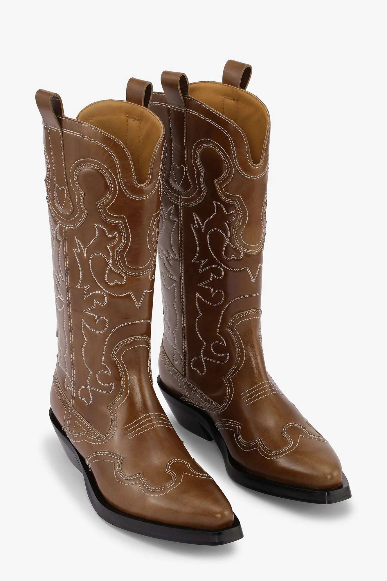 Mid Shaft EmbroideWestern Boot | Tiger's Eye - Image 6