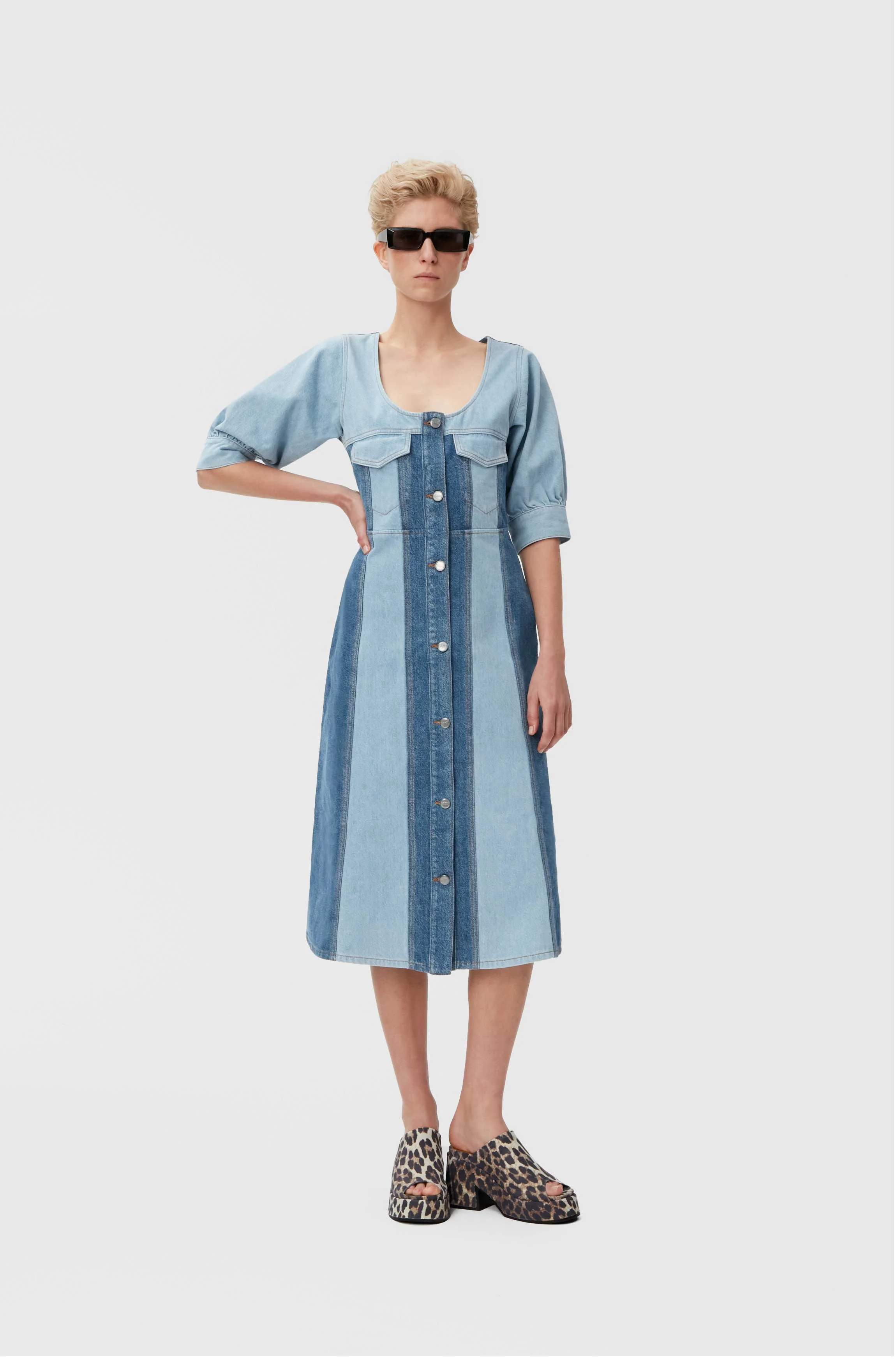 Midi Dress | Denim - Image 3