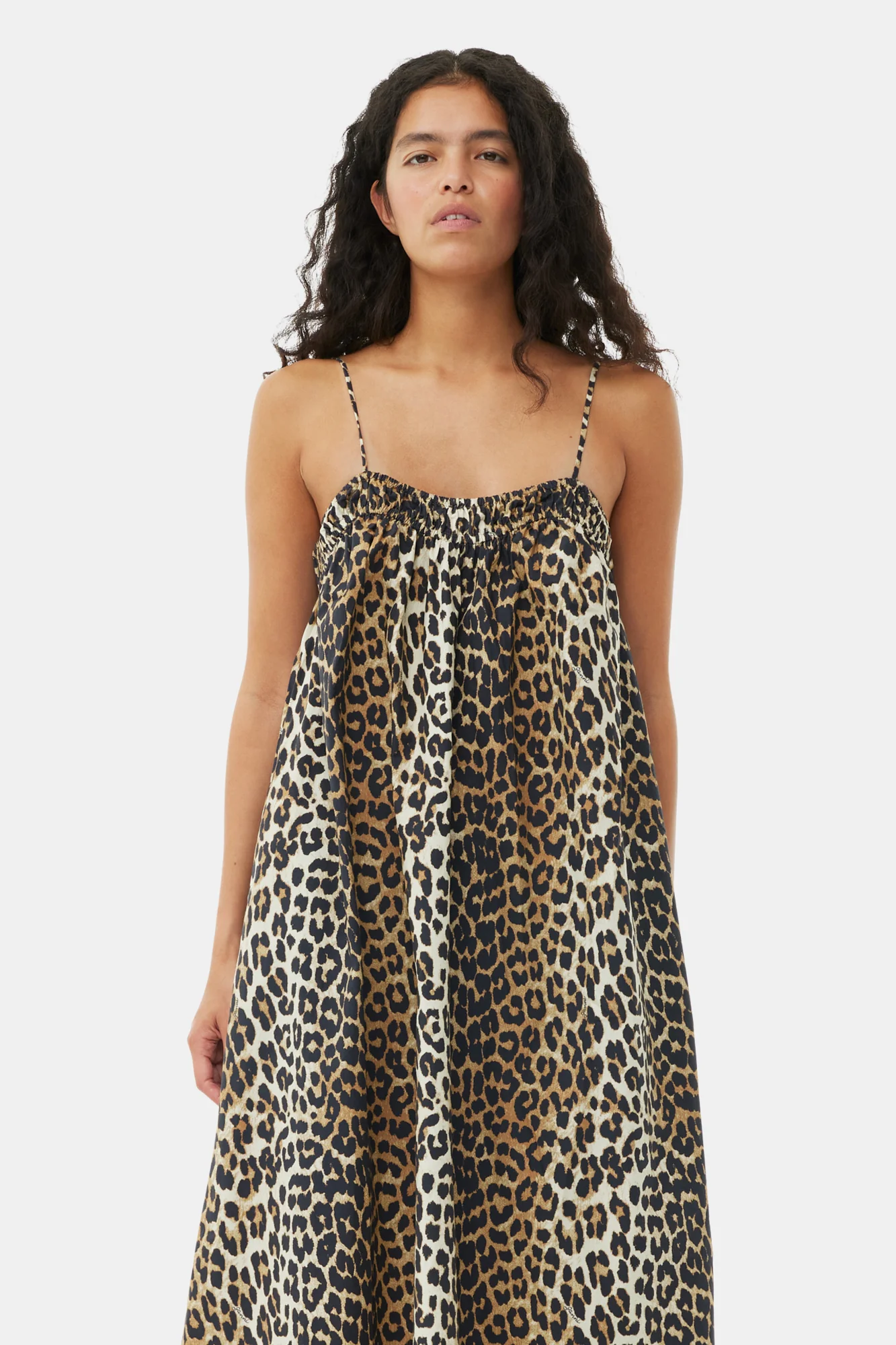 Midi Strap Dress | Leopard - Image 4