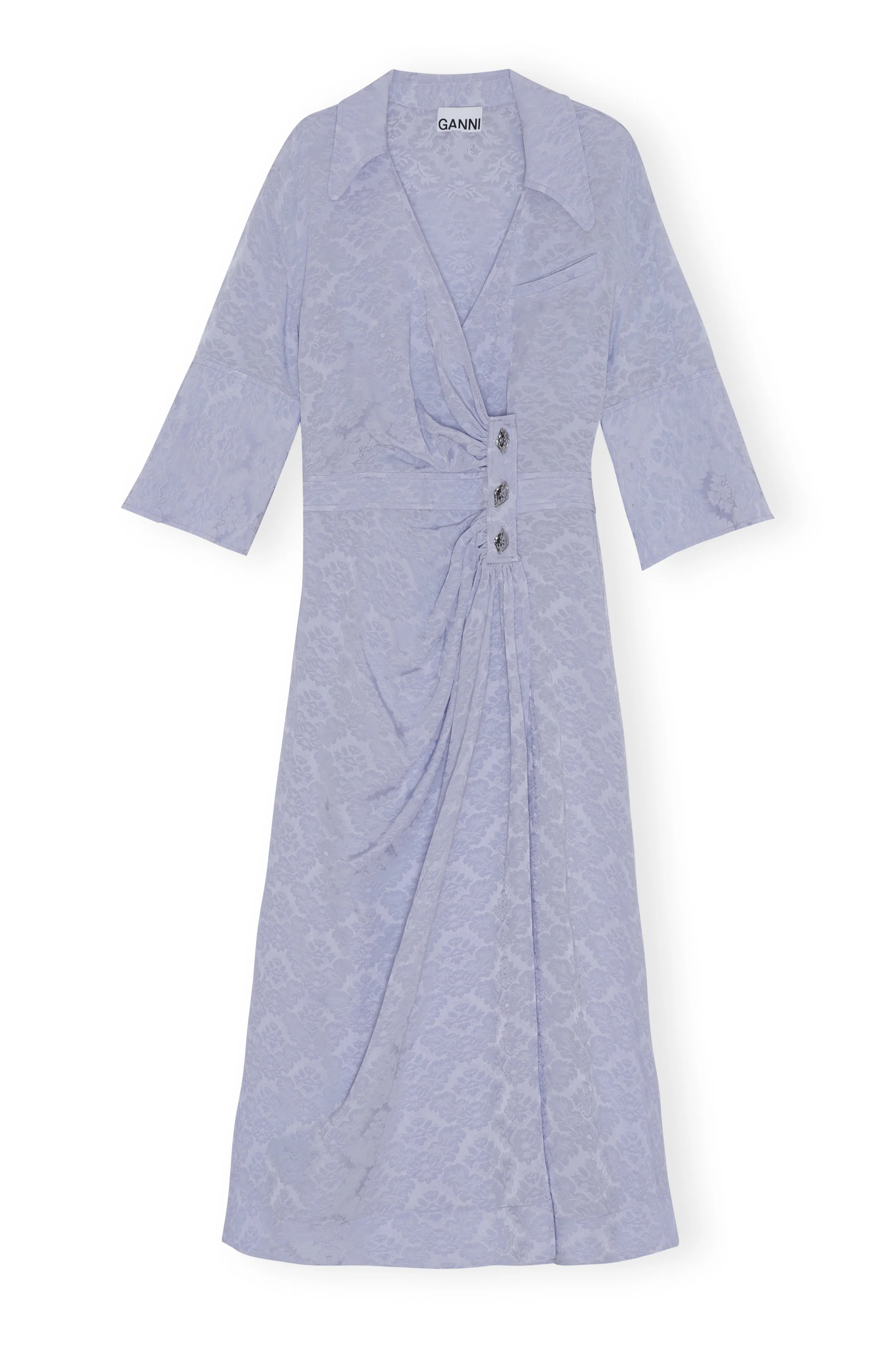 Midi Wrap Dress | Cosmic Sky