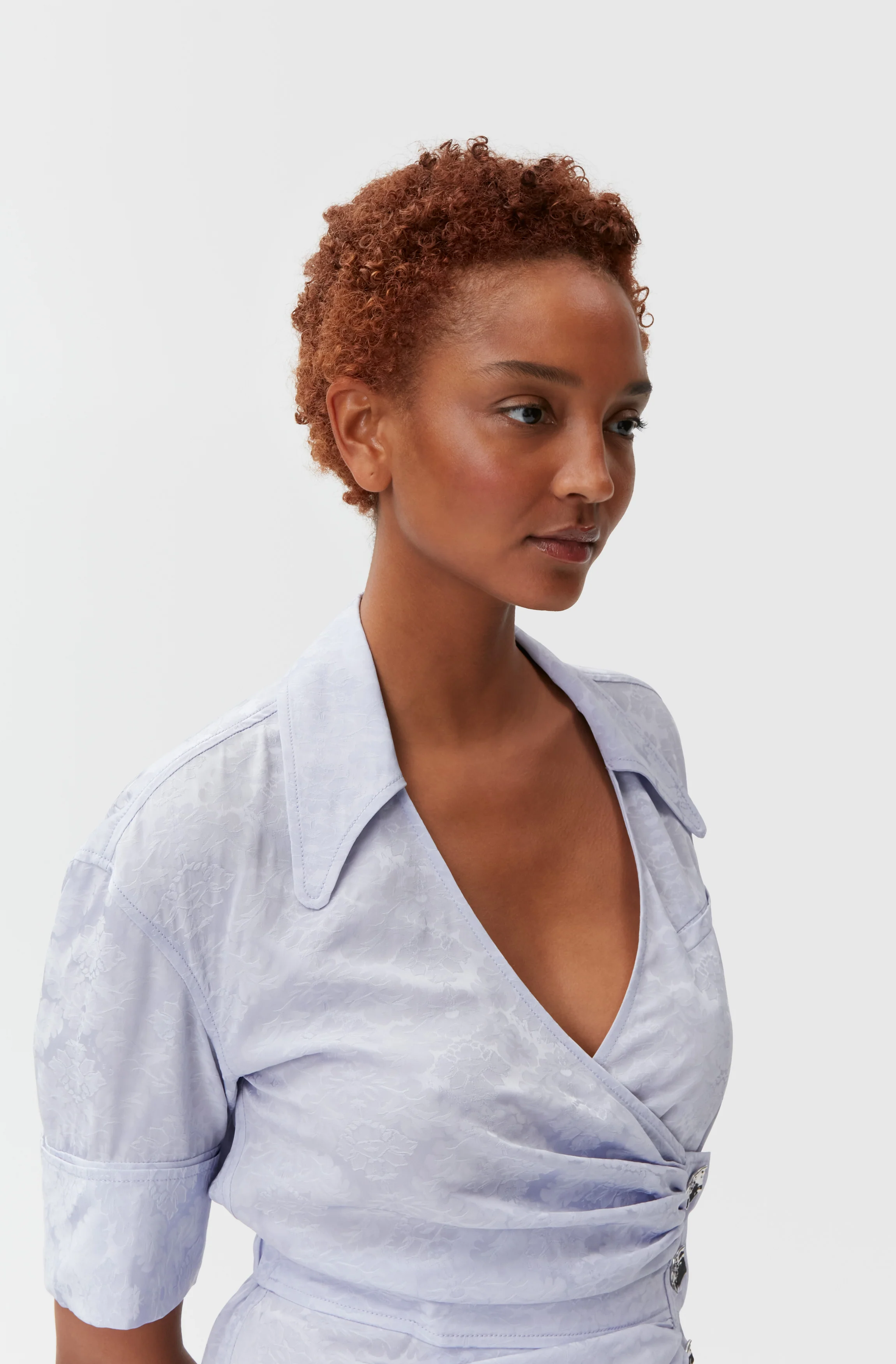 Midi Wrap Dress | Cosmic Sky - Image 5