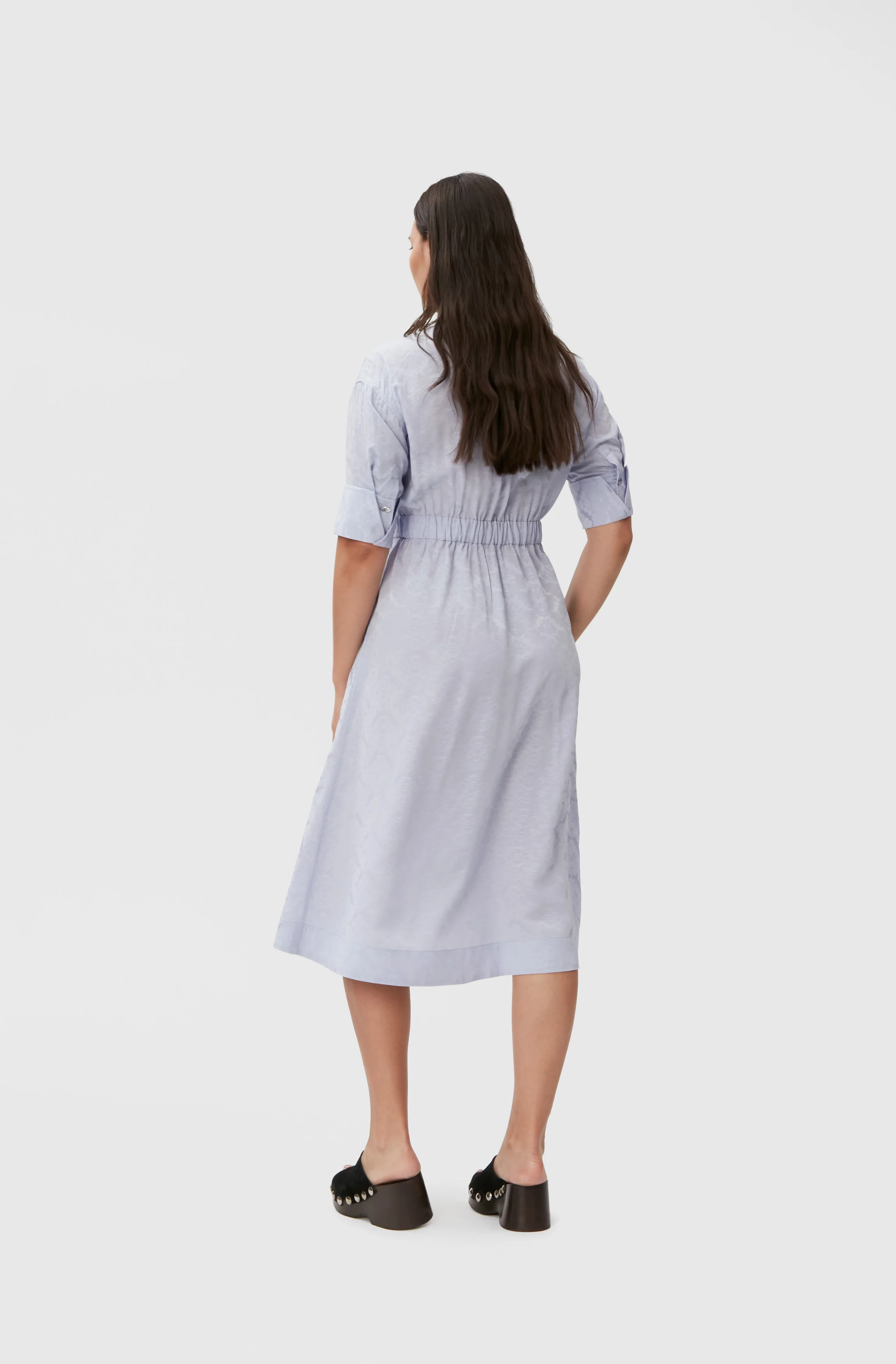 Midi Wrap Dress | Cosmic Sky - Image 7
