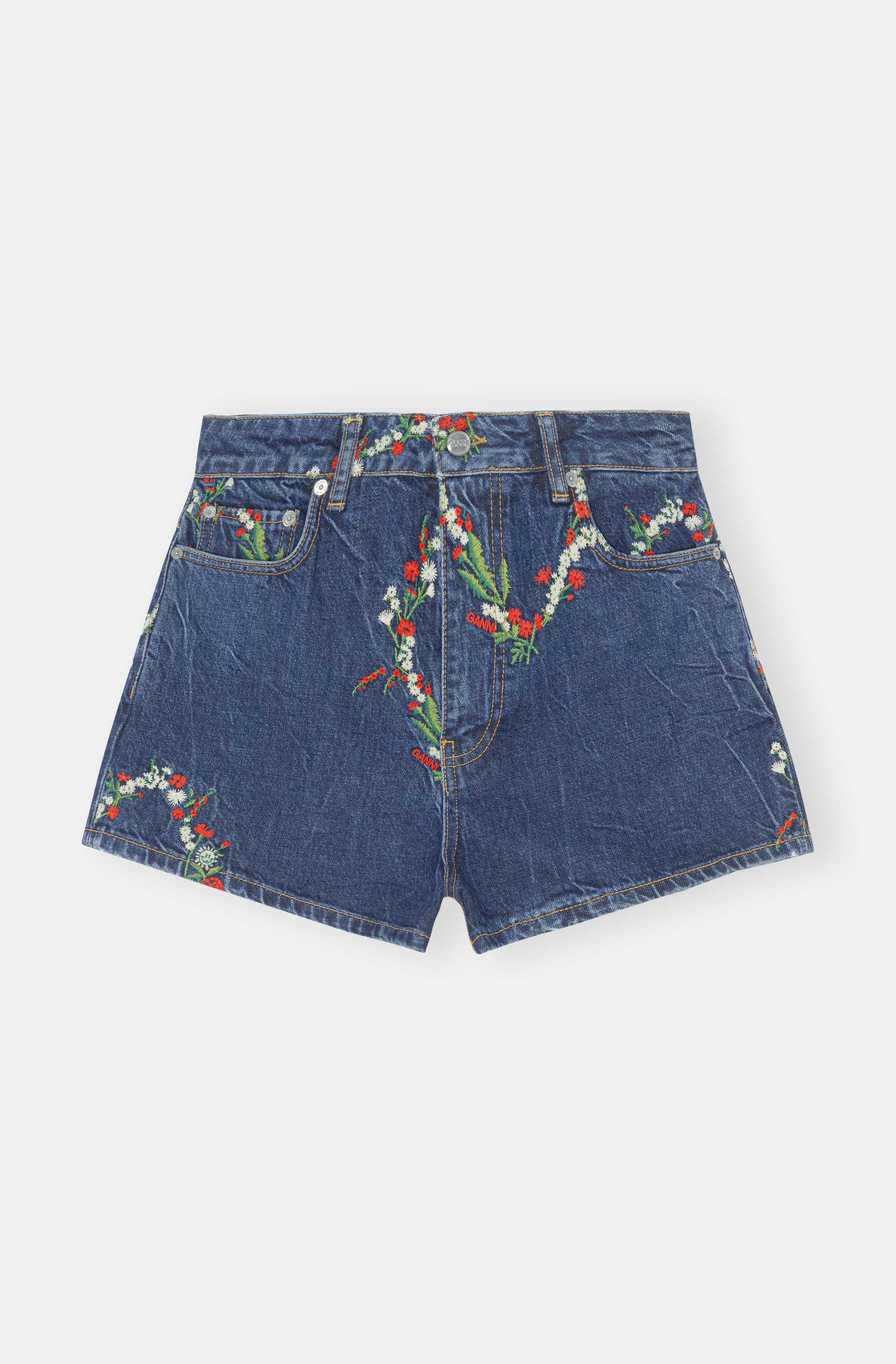 Mini Denim Shorts | Dark Indigo