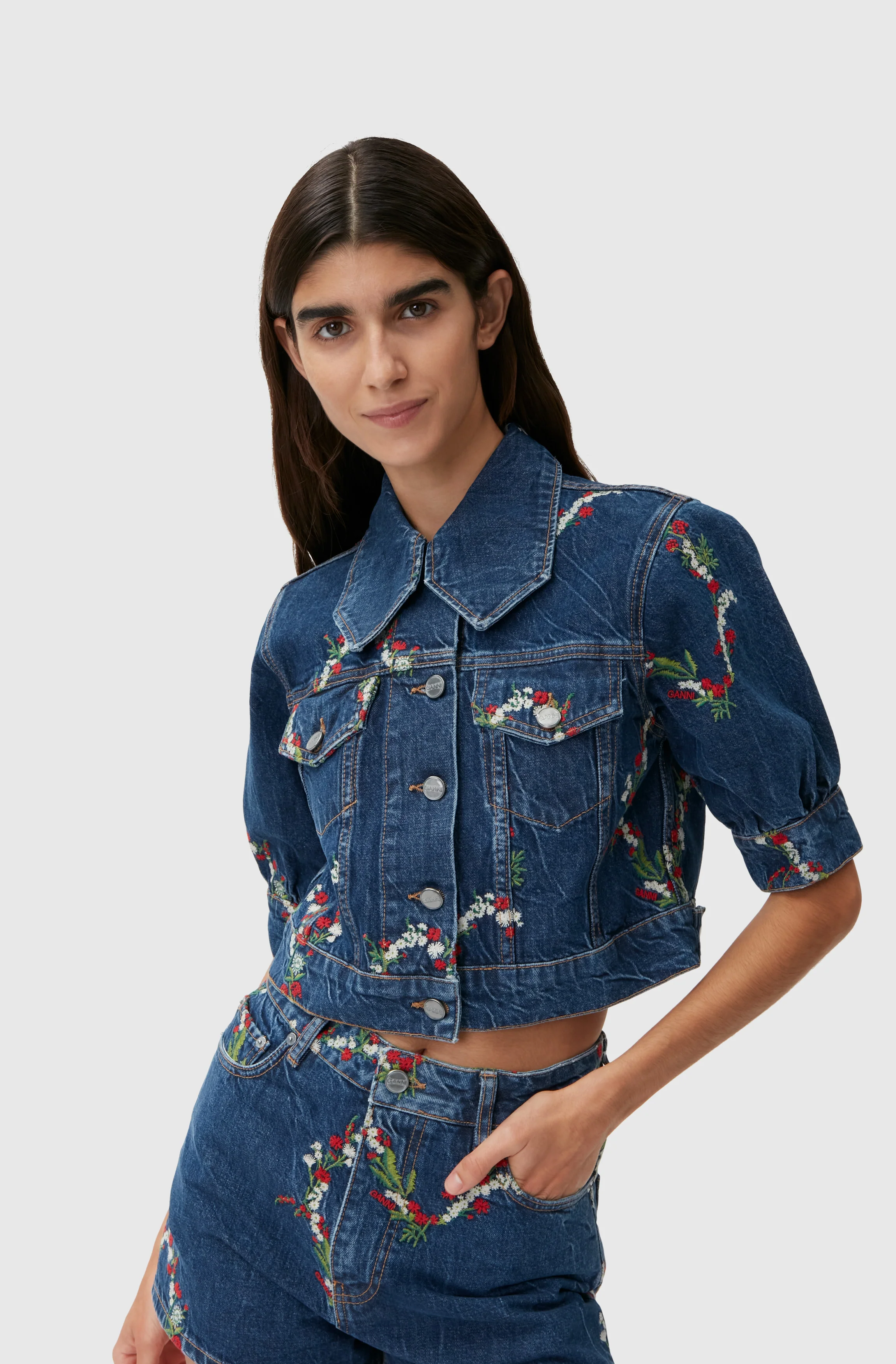 Mini Denim Shorts | Dark Indigo - Image 4