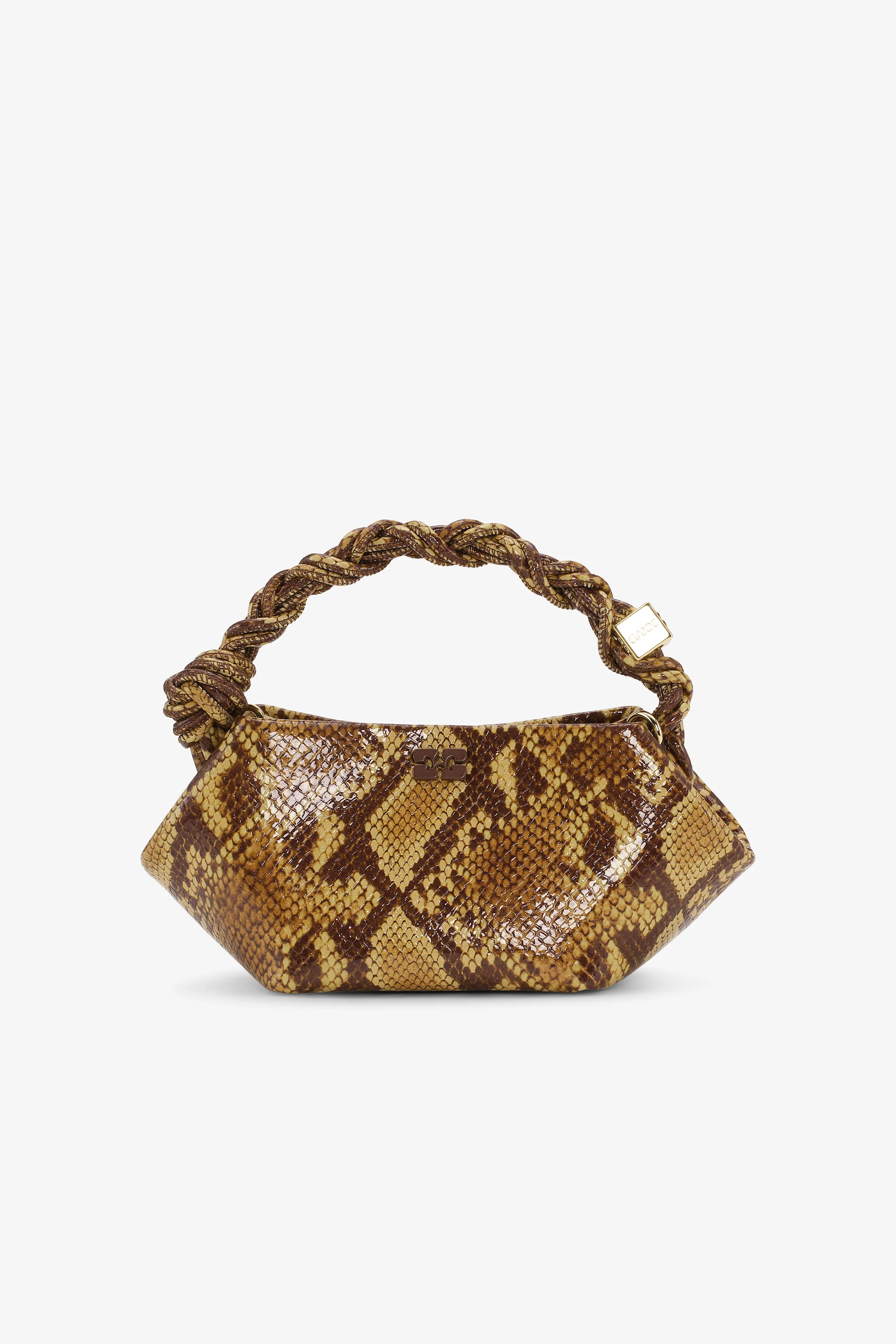 Mini Snake Pattern Bou Bag | Buckthorn Brown