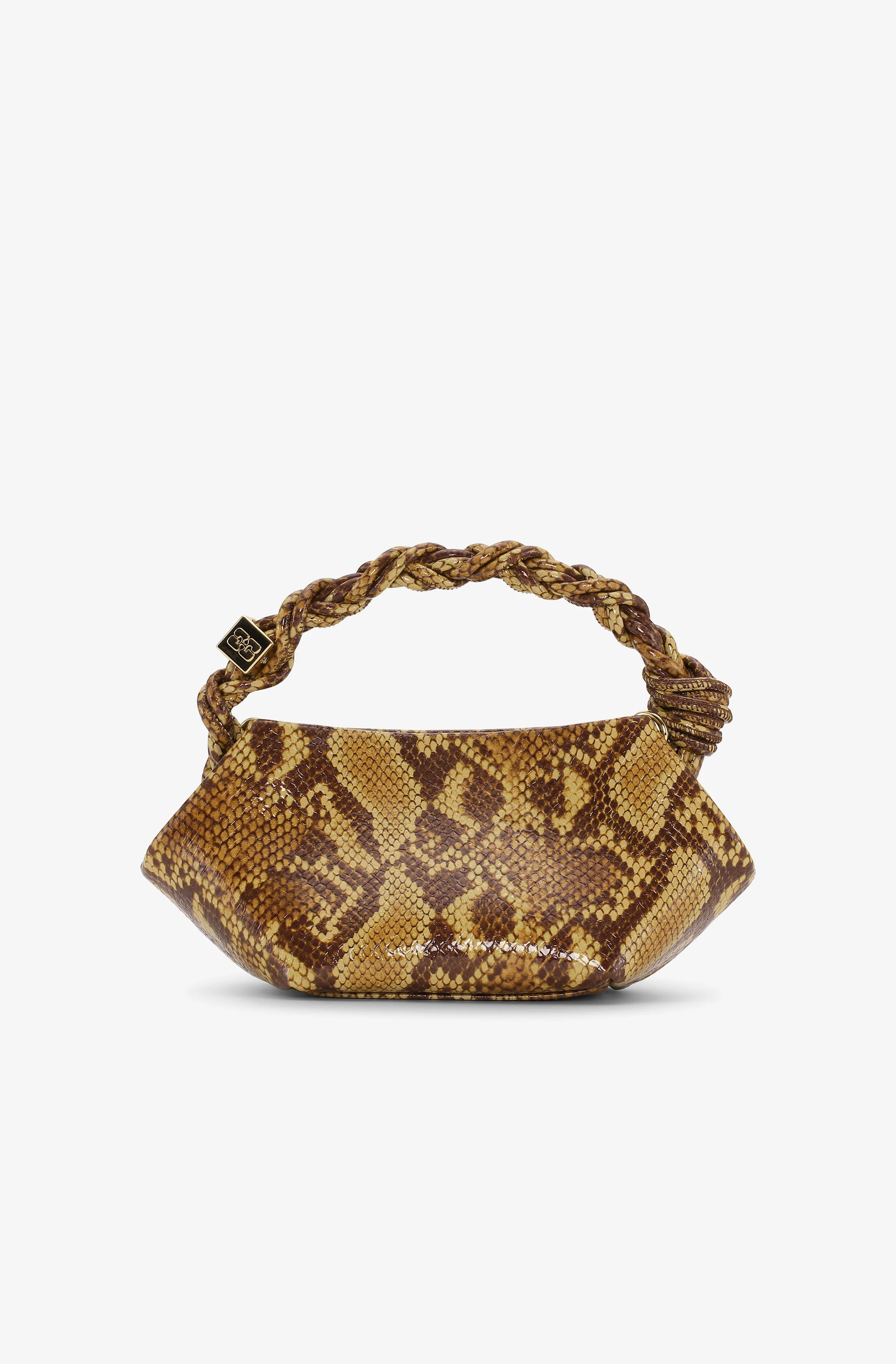 Mini Snake Pattern Bou Bag | Buckthorn Brown - Image 2