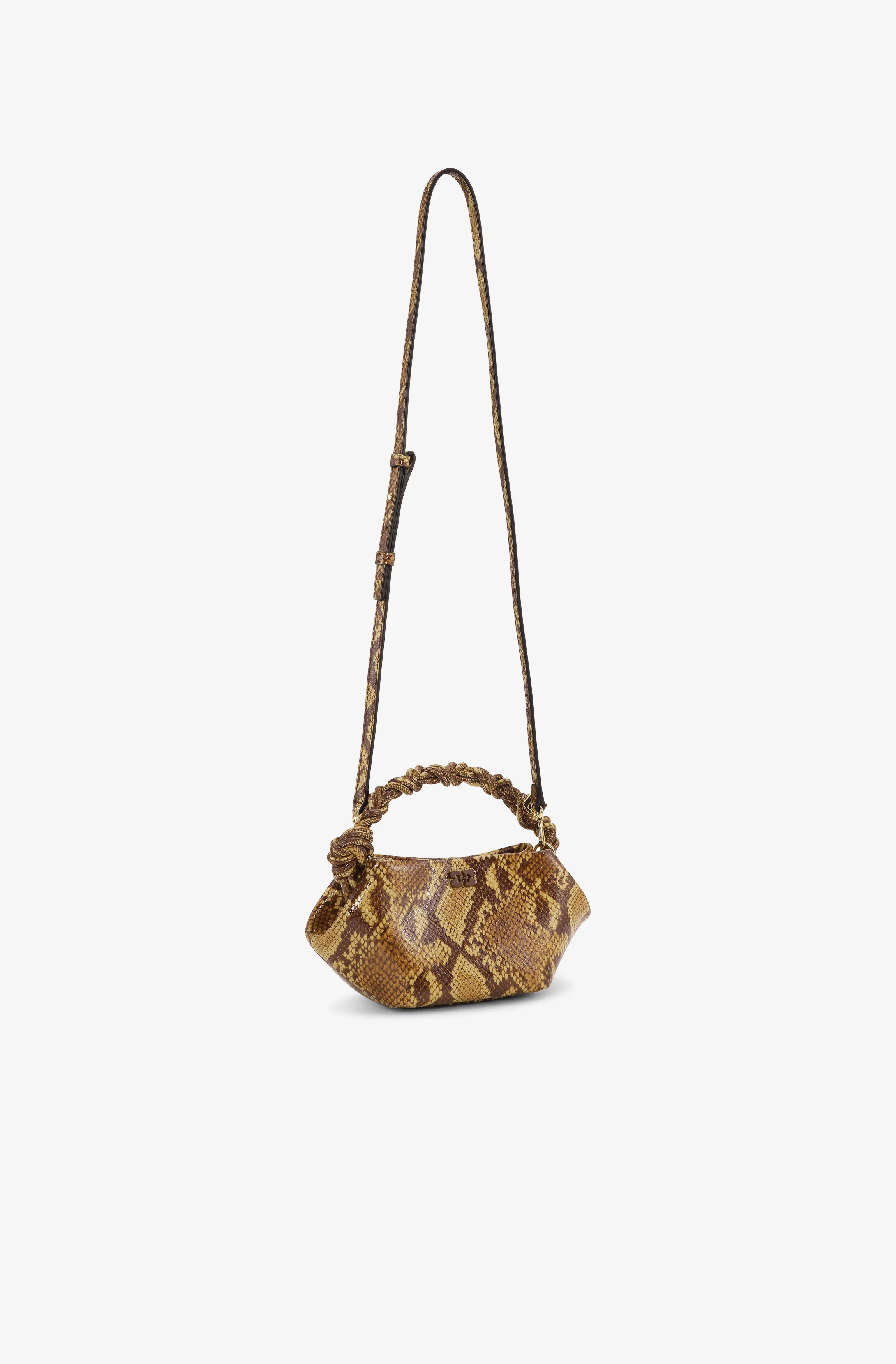 Mini Snake Pattern Bou Bag | Buckthorn Brown - Image 3