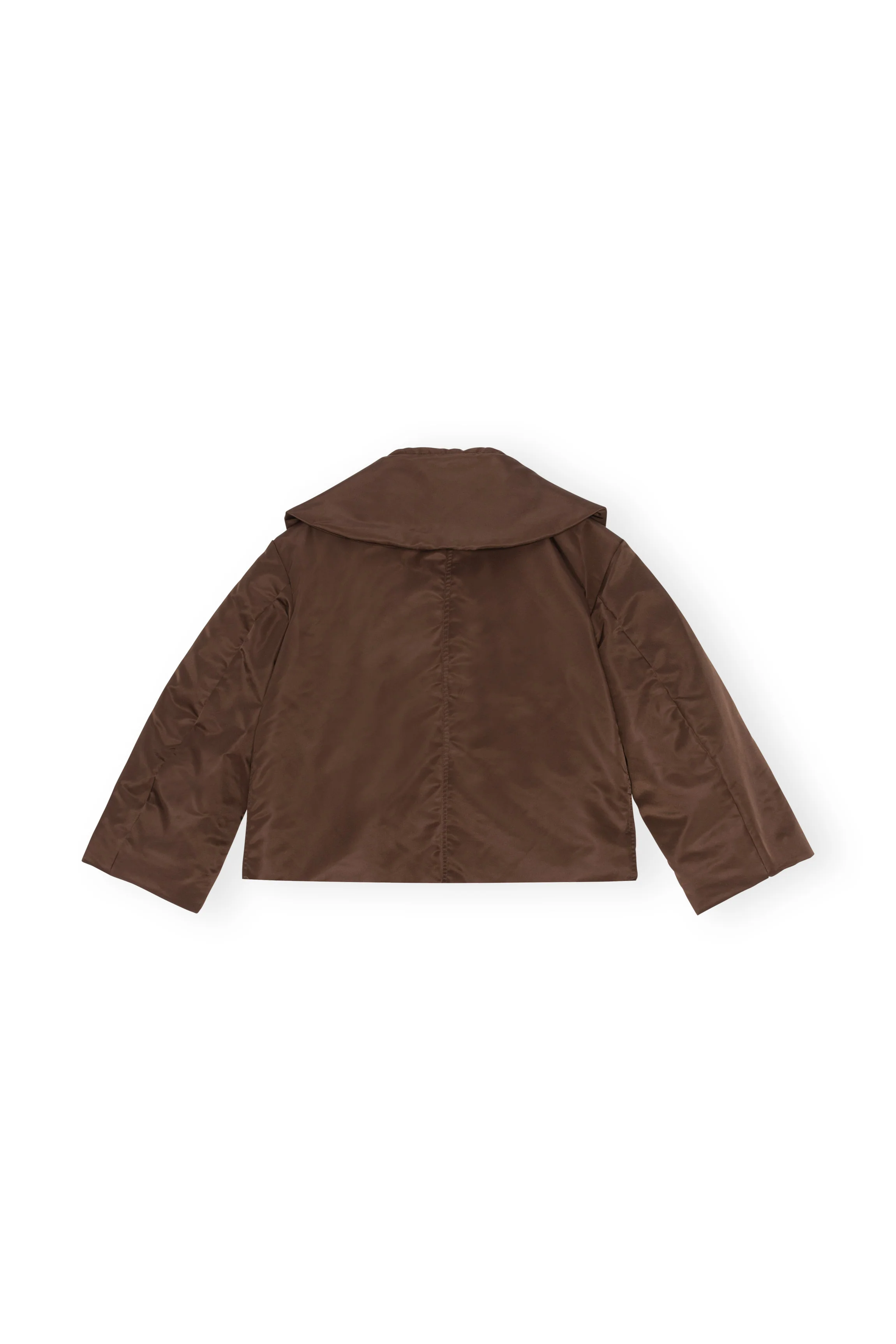 Nylon Collar Jacket | Chicory Coffee - Image 2