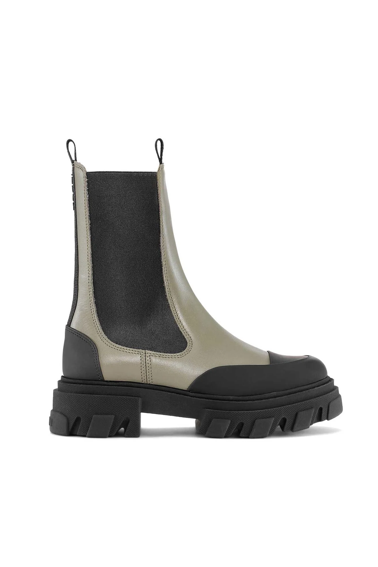 Olive Green Mid Chelsea Boots | Kalamata