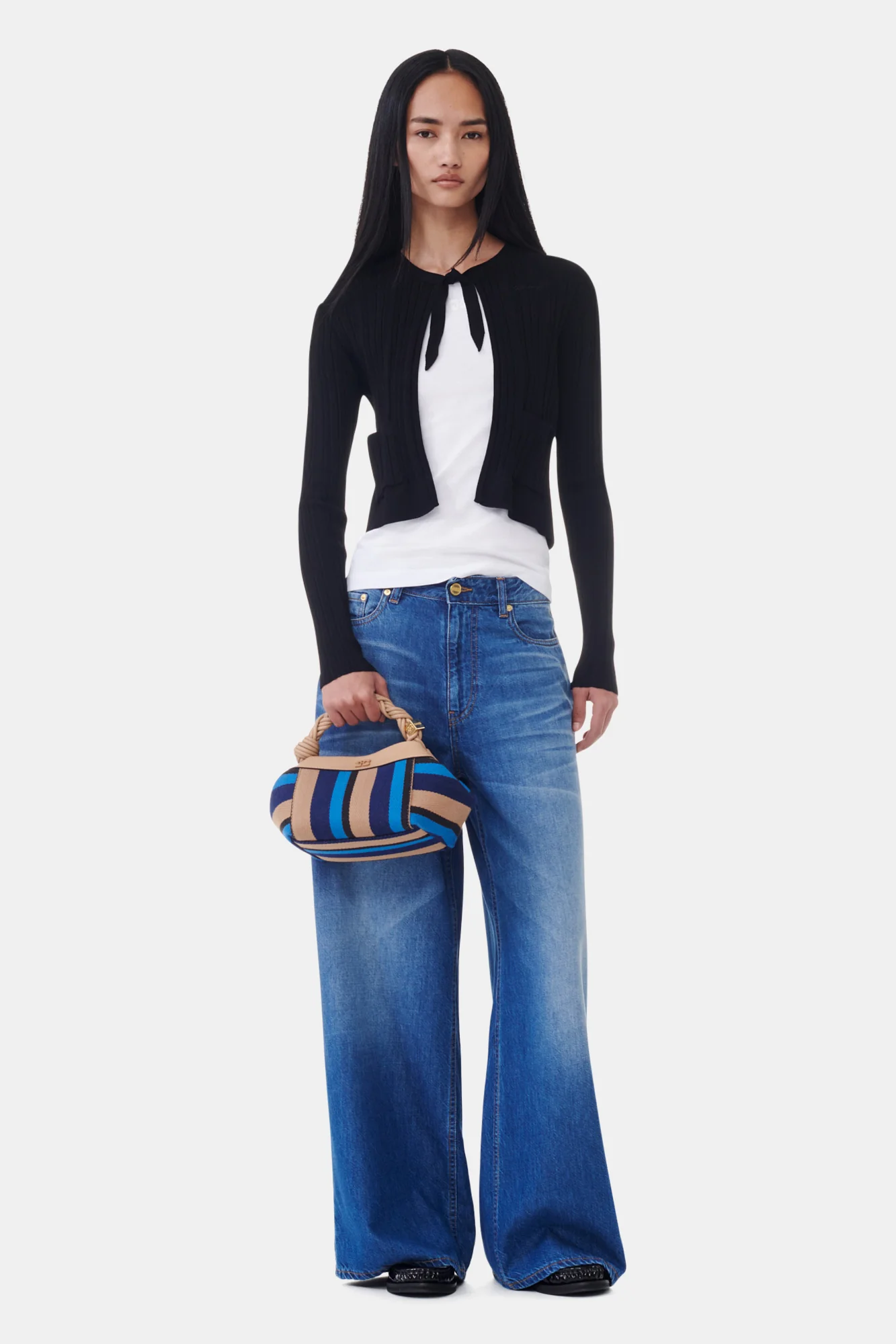 Open-front Cardigan | Black - Image 4