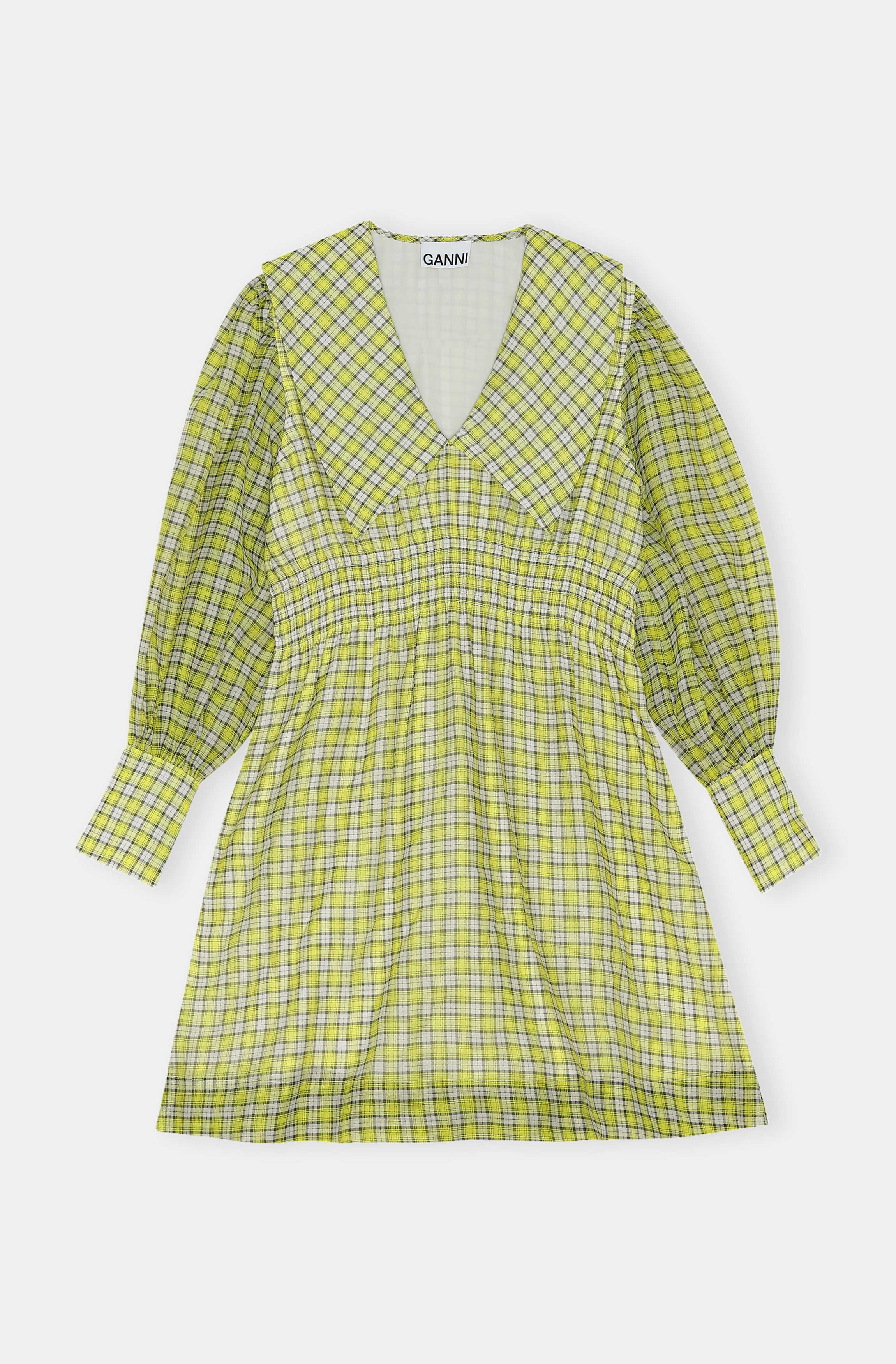 Organza Mini Dress | Check Sulphur Spring