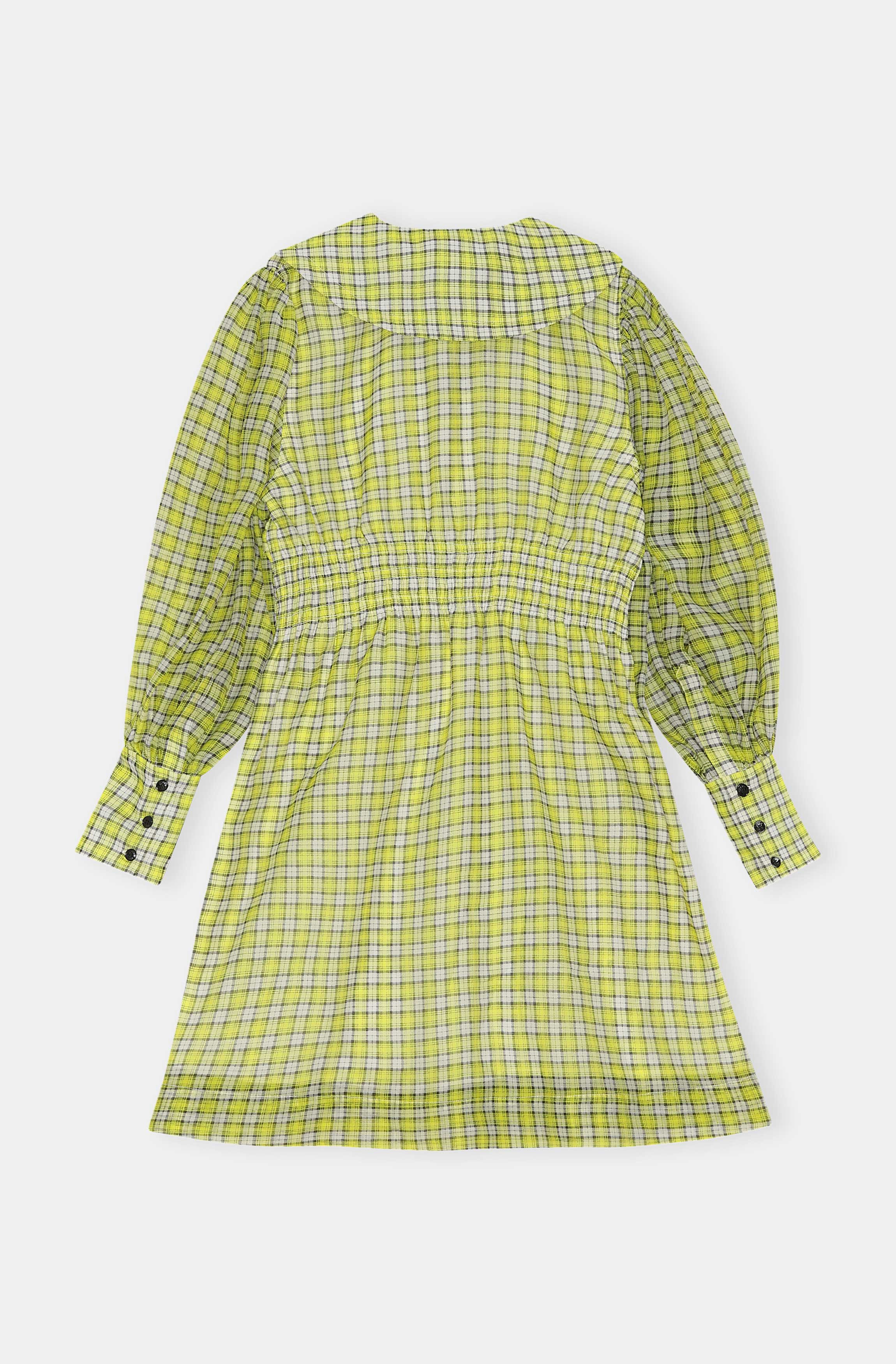 Organza Mini Dress | Check Sulphur Spring - Image 2