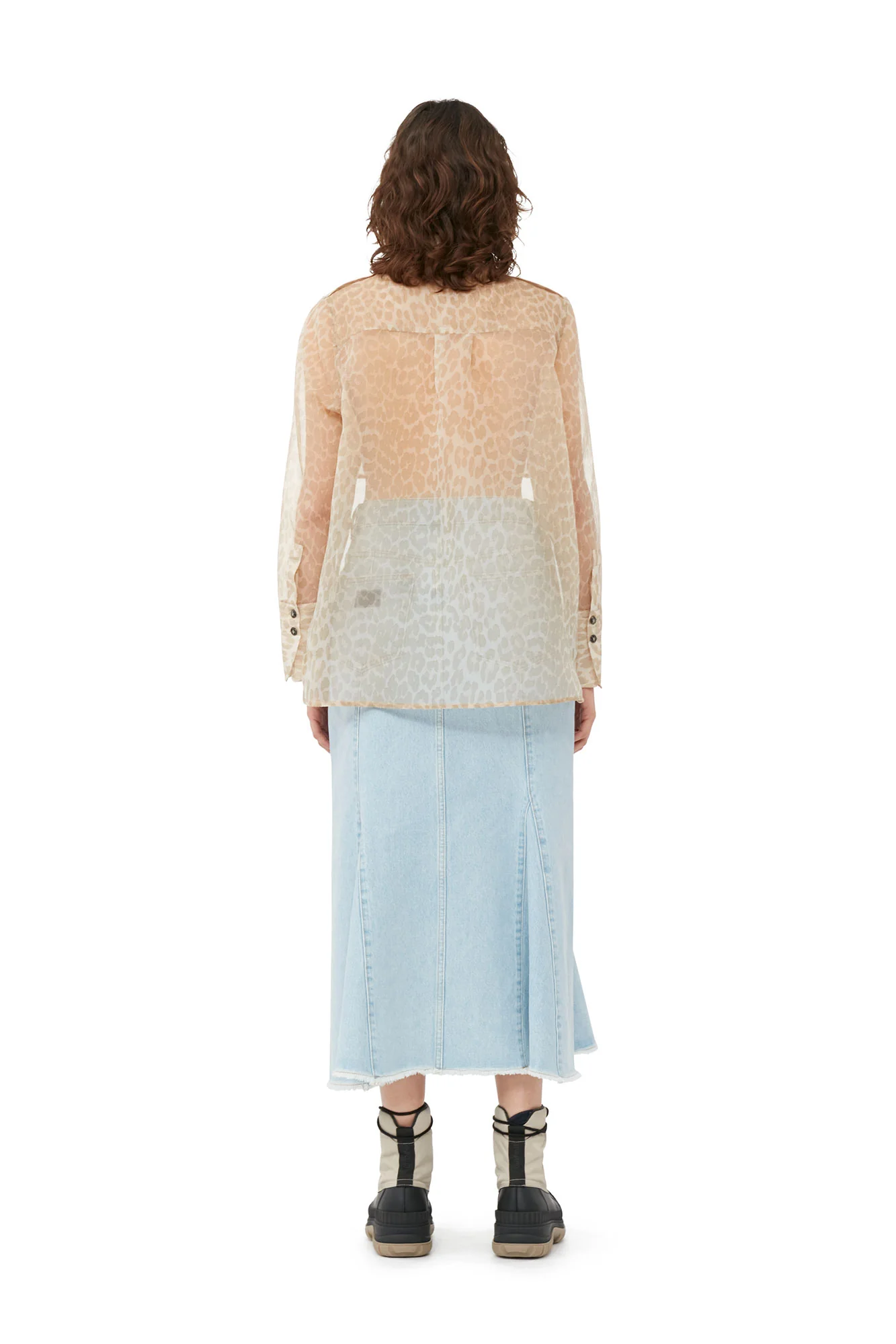 Organza Shirt | Oyster Gray - Image 4