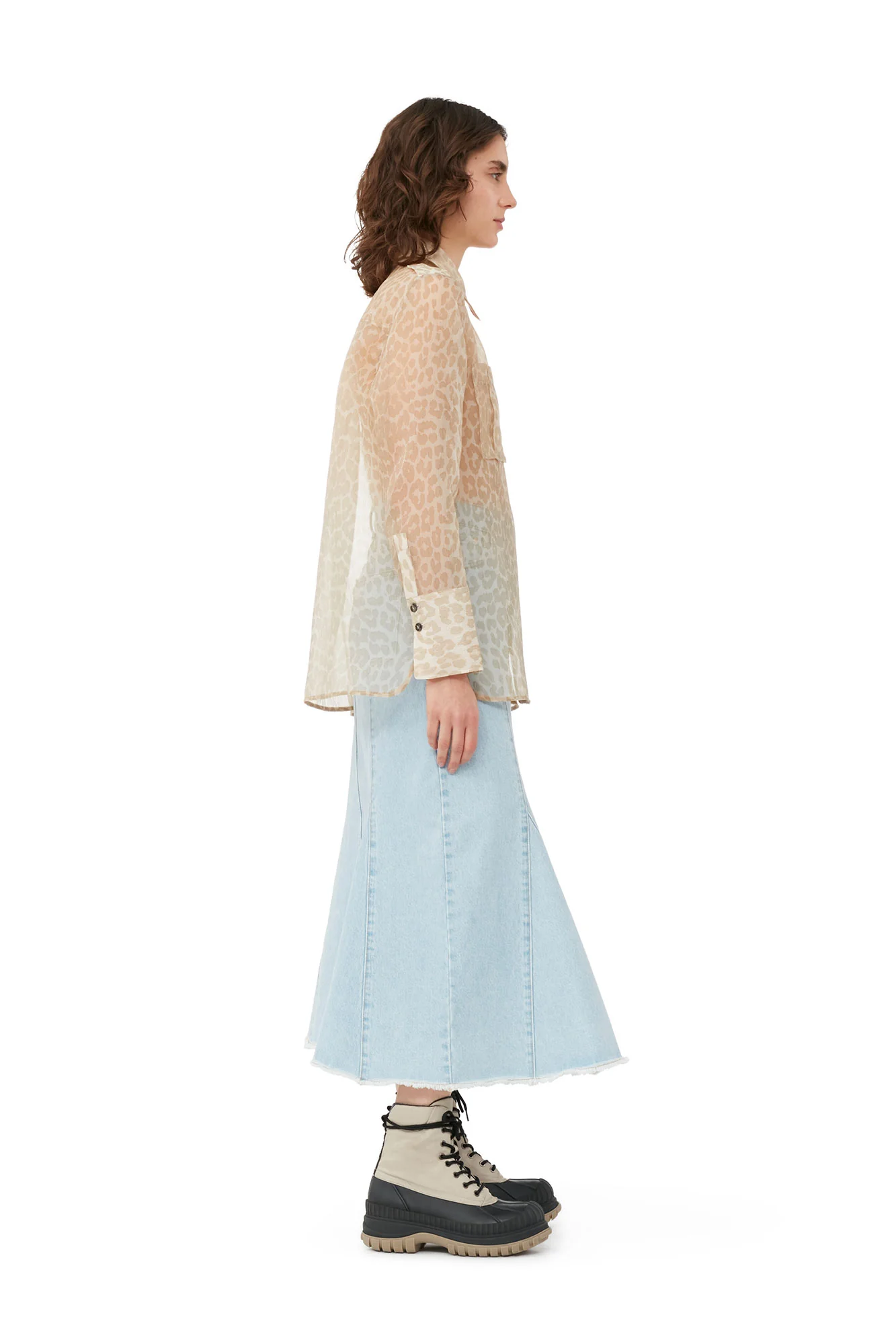 Organza Shirt | Oyster Gray - Image 5