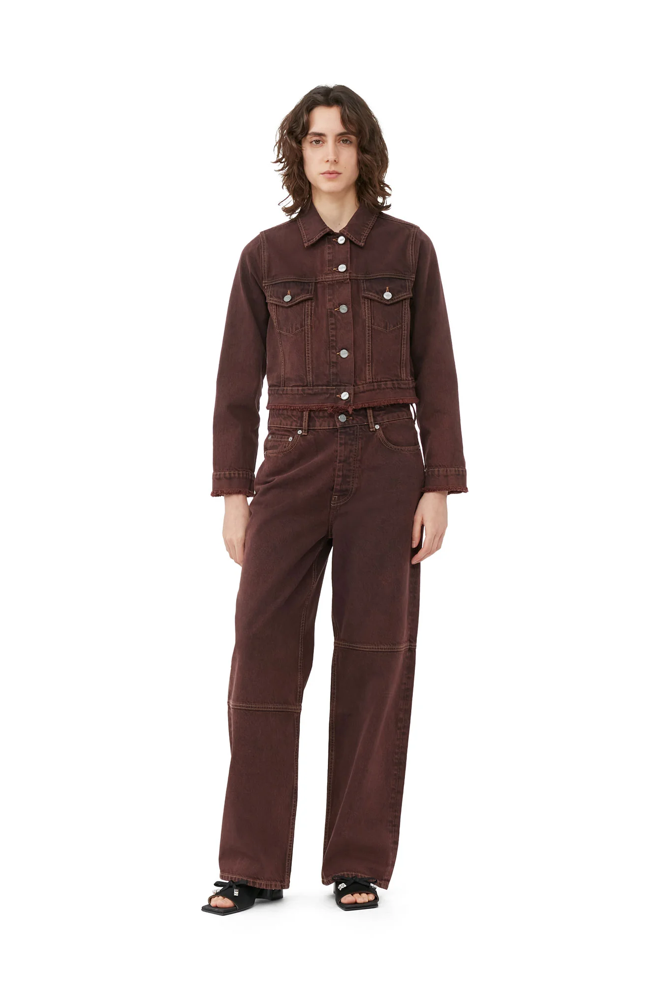 Overdyed Bleach Izey Jeans | Shaved Chocolate - Image 3