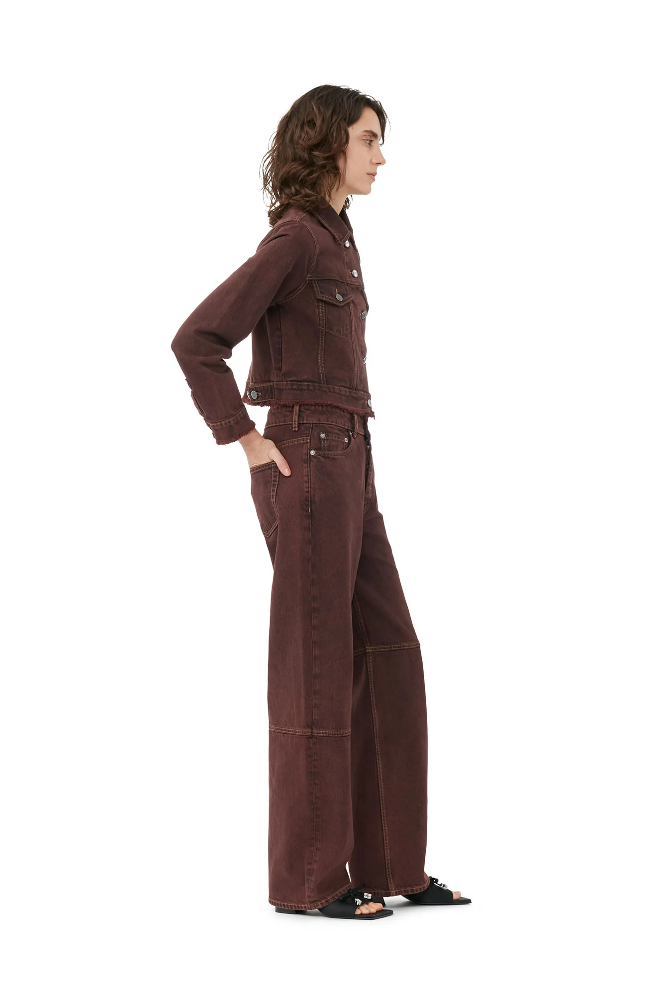 Overdyed Bleach Izey Jeans | Shaved Chocolate - Image 4