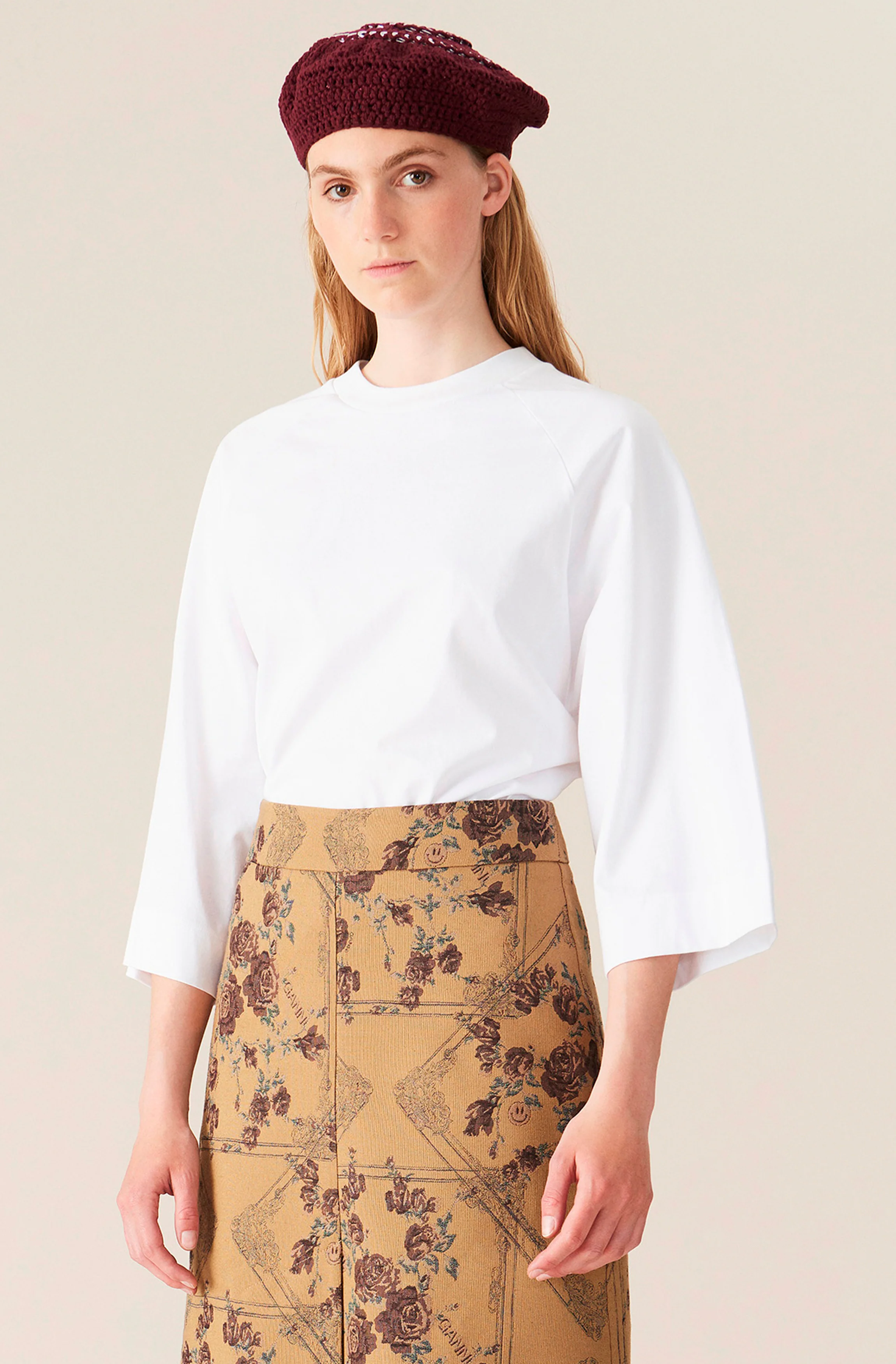 Oversized Cotton Tee | Bright White - Image 2