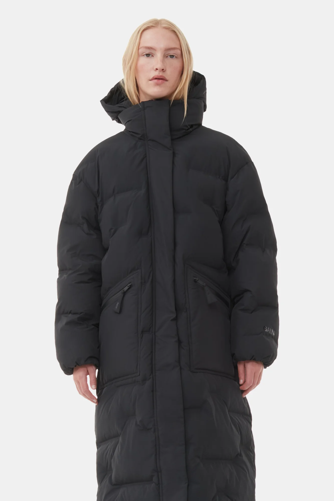 Oversized Soft Puffer Coat | Black - Image 4