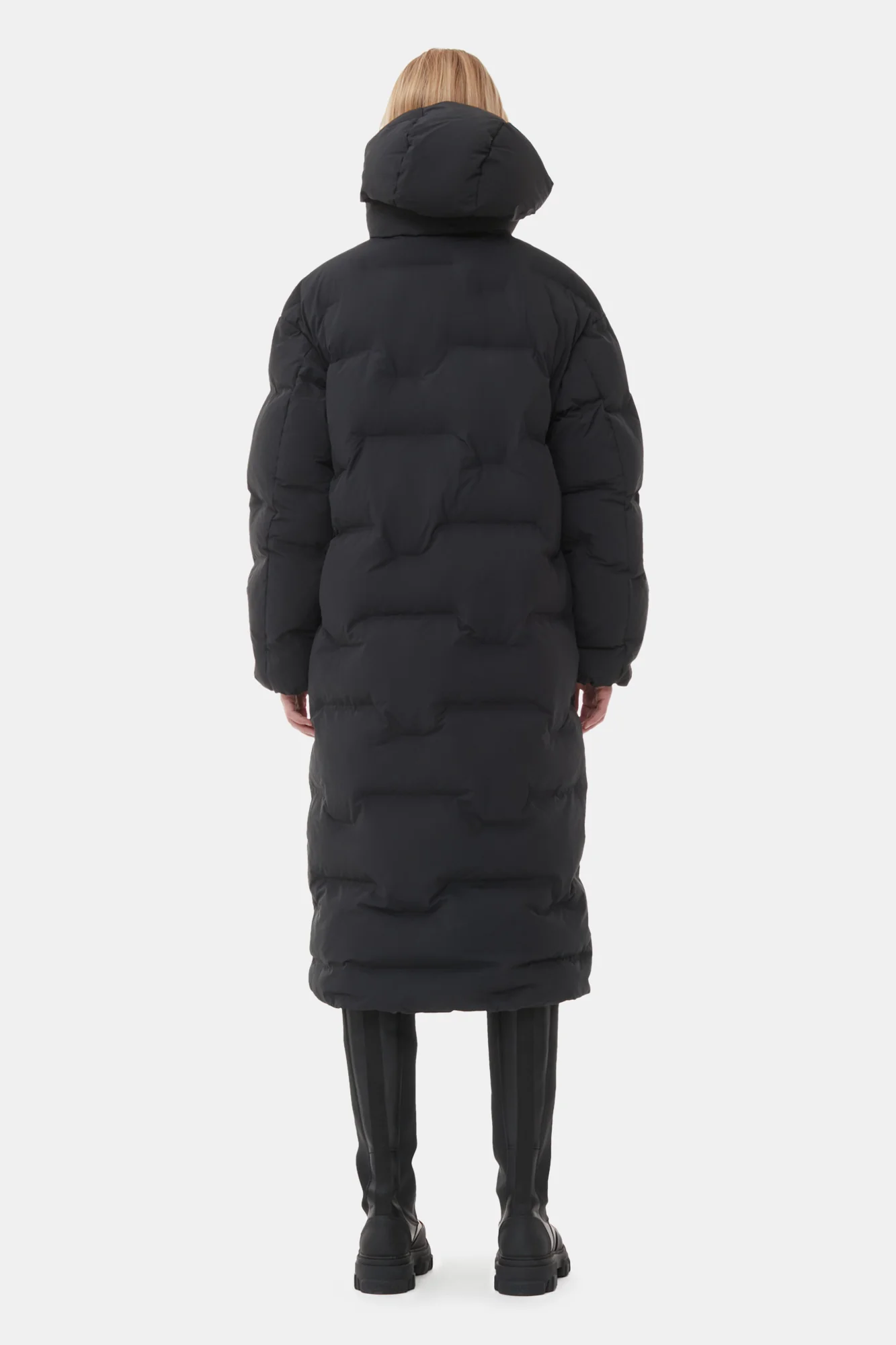 Oversized Soft Puffer Coat | Black - Image 6