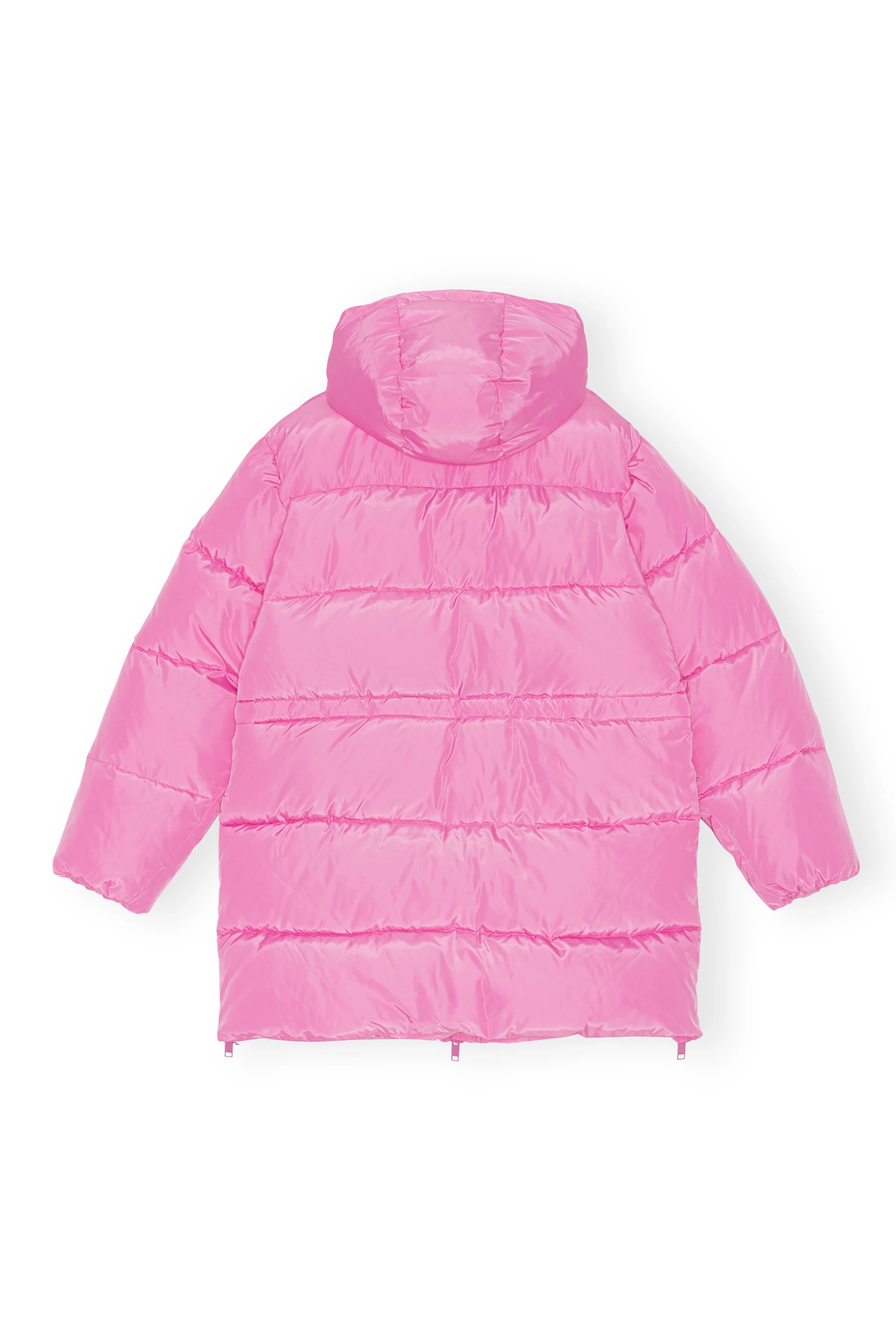 Oversized Tech Puffer Midi Jacket | Cyclamen - Image 2