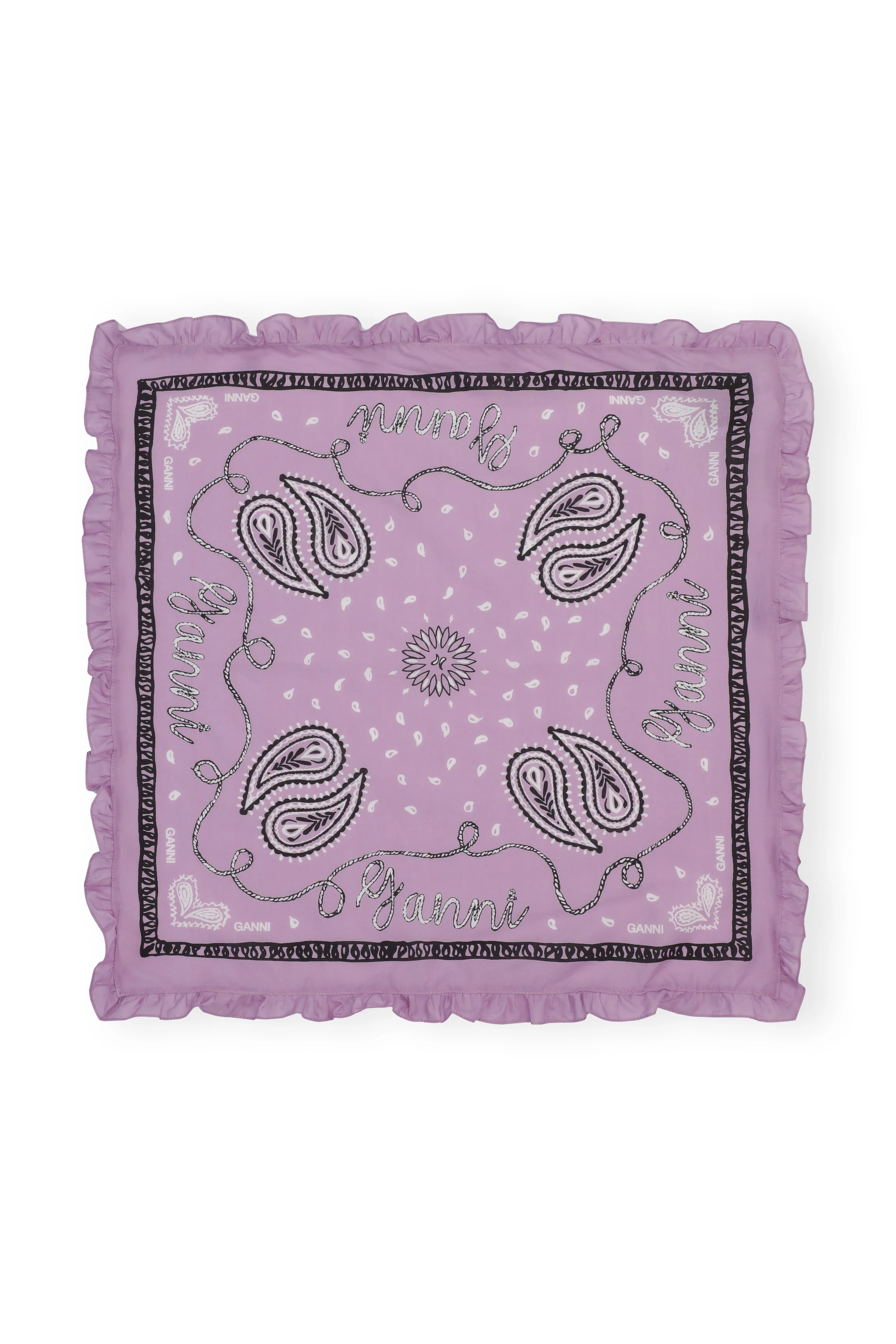 Patterned Cotton Bandana | Winsome Orchid - Image 2