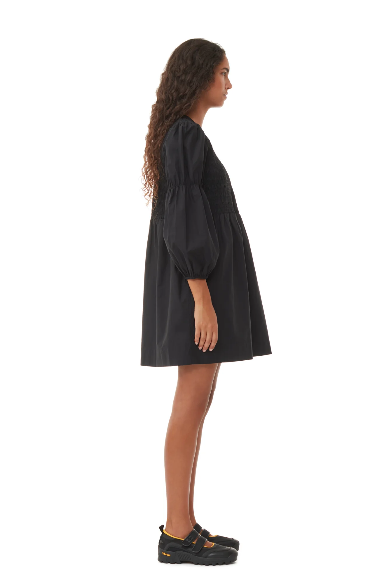 Performance Velcro Mary Jane Ballerinas | Black - Image 6