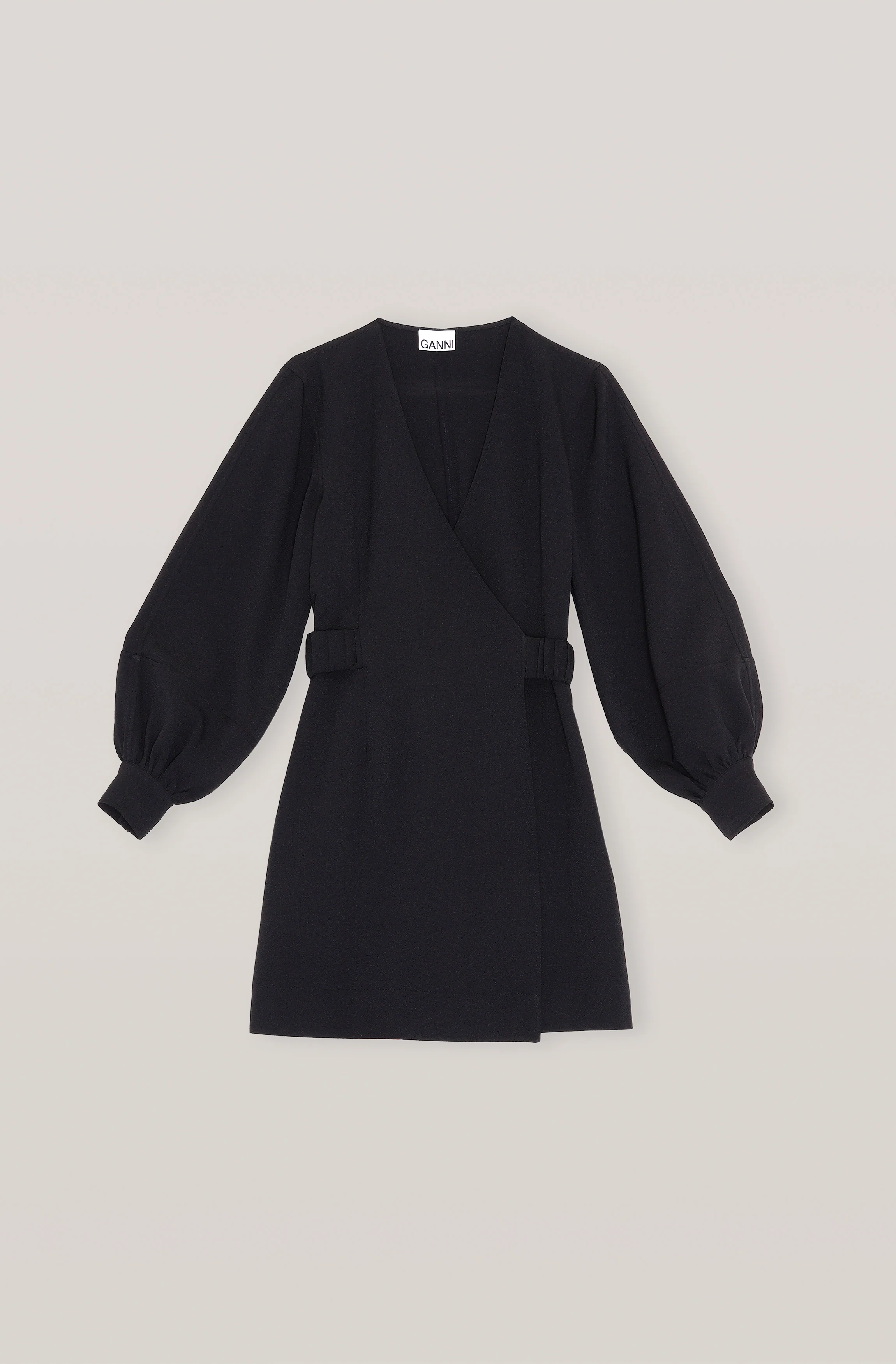 Pinstripe Mini Dress | Black