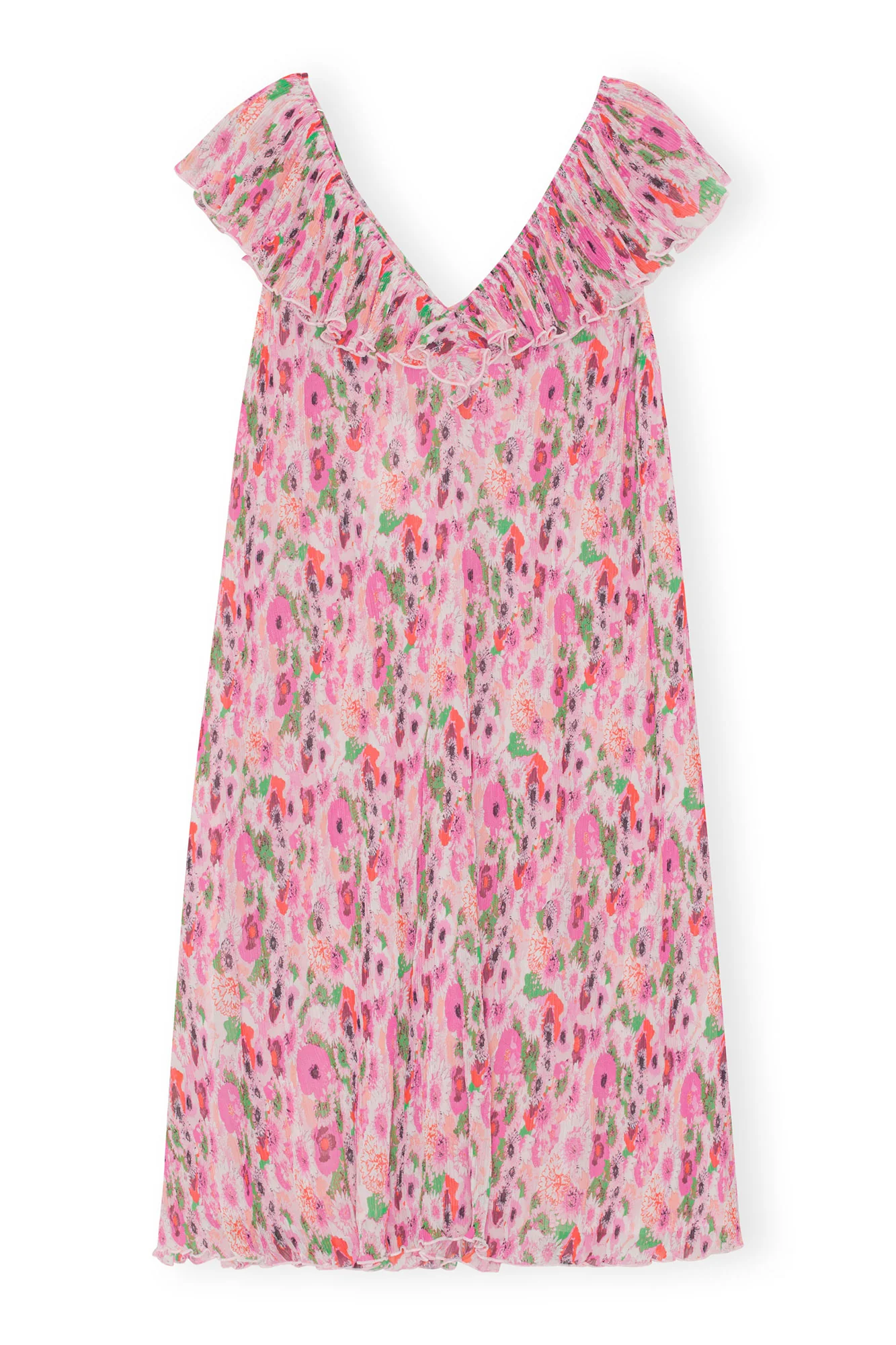 Pleated Georgette Midi Dress | Sugar Plum - Image 2