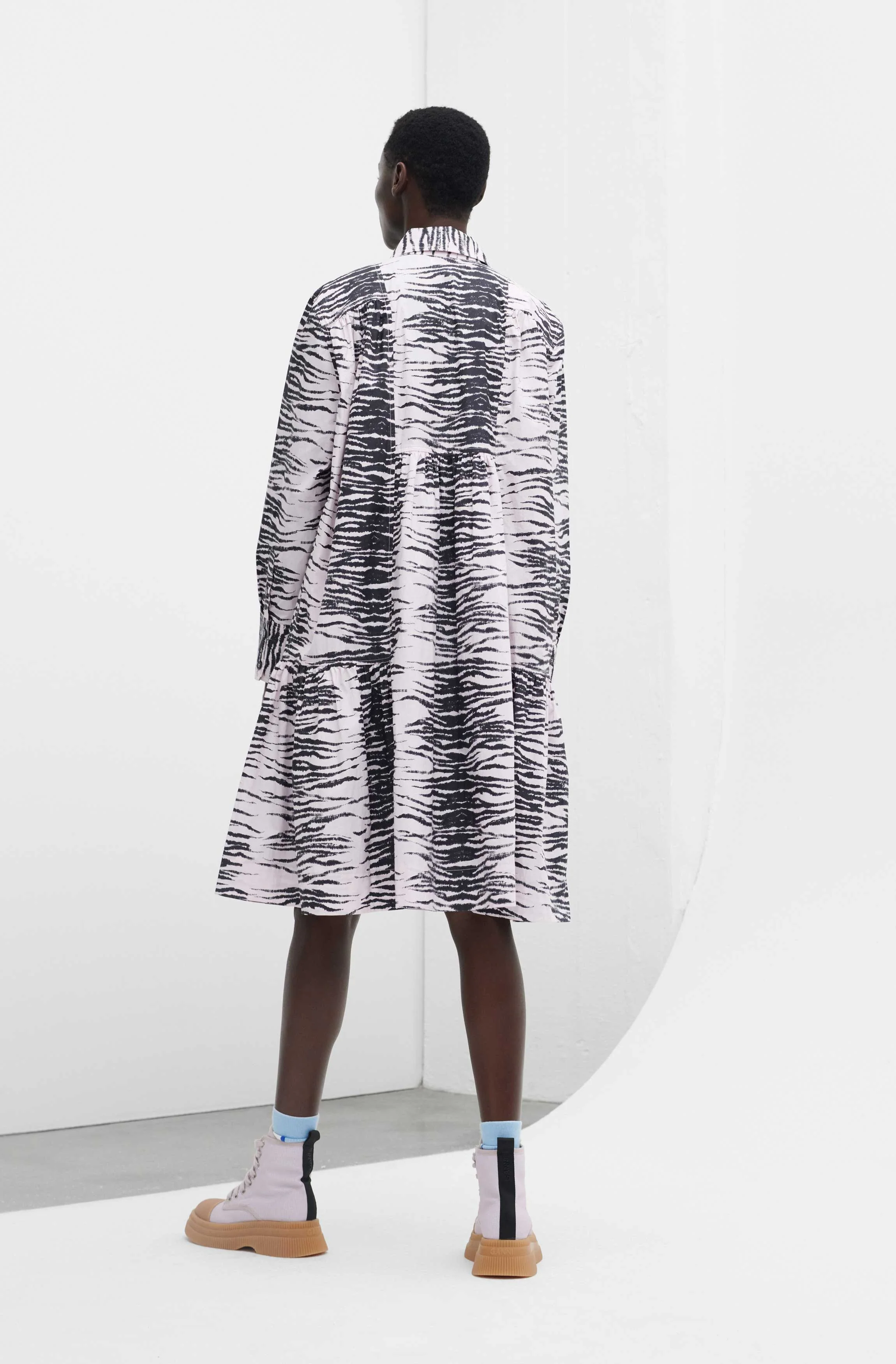 Poplin Midi Dress | Light Lilac - Image 4