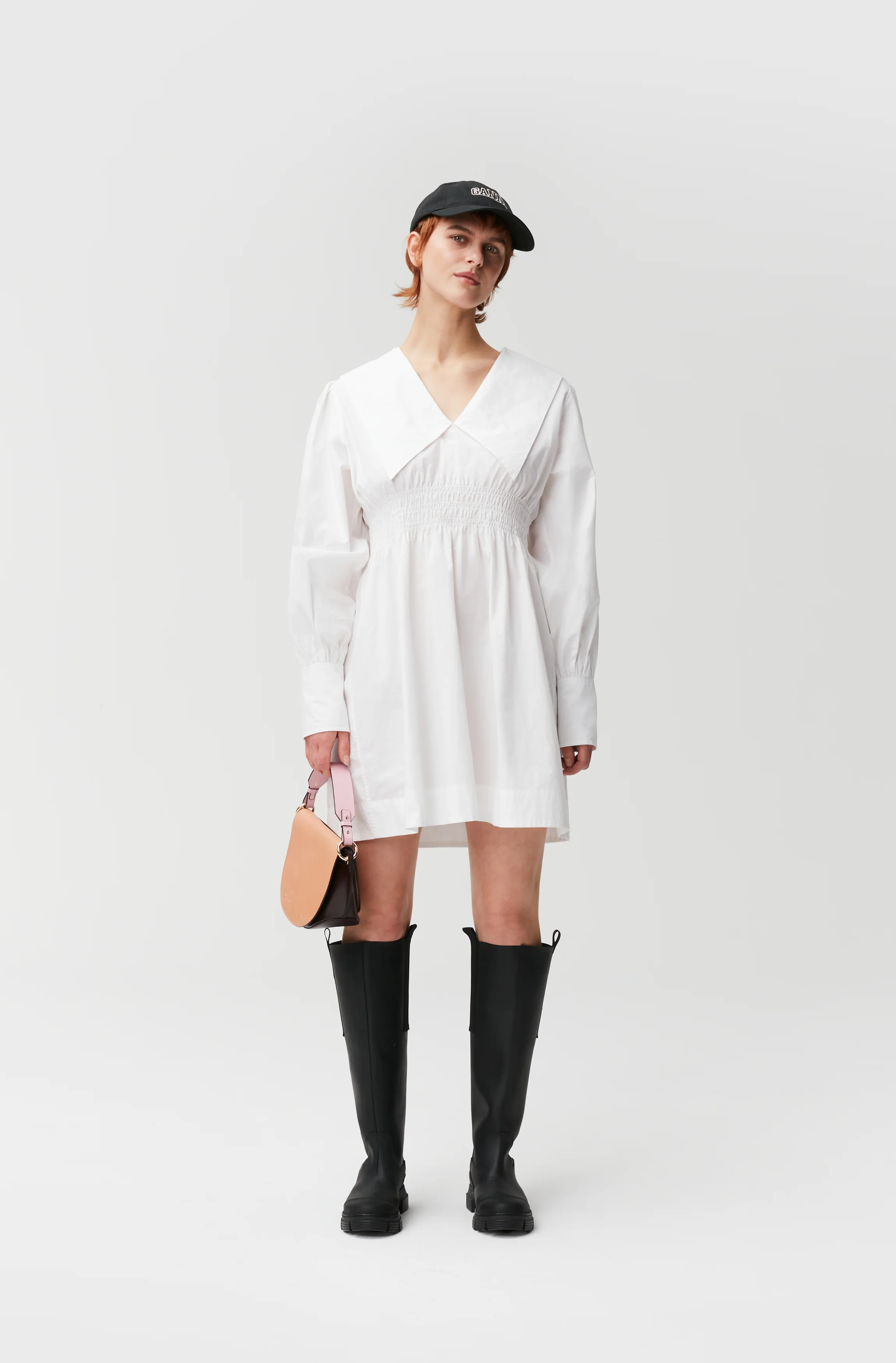 Poplin Mini Dress | Bright White - Image 4
