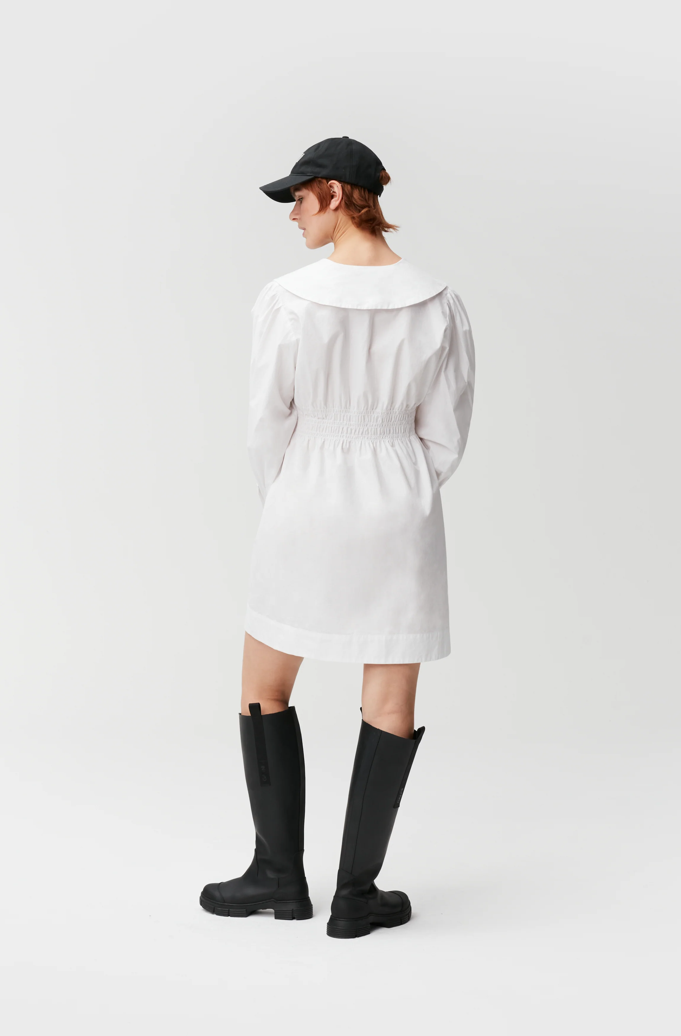 Poplin Mini Dress | Bright White - Image 5