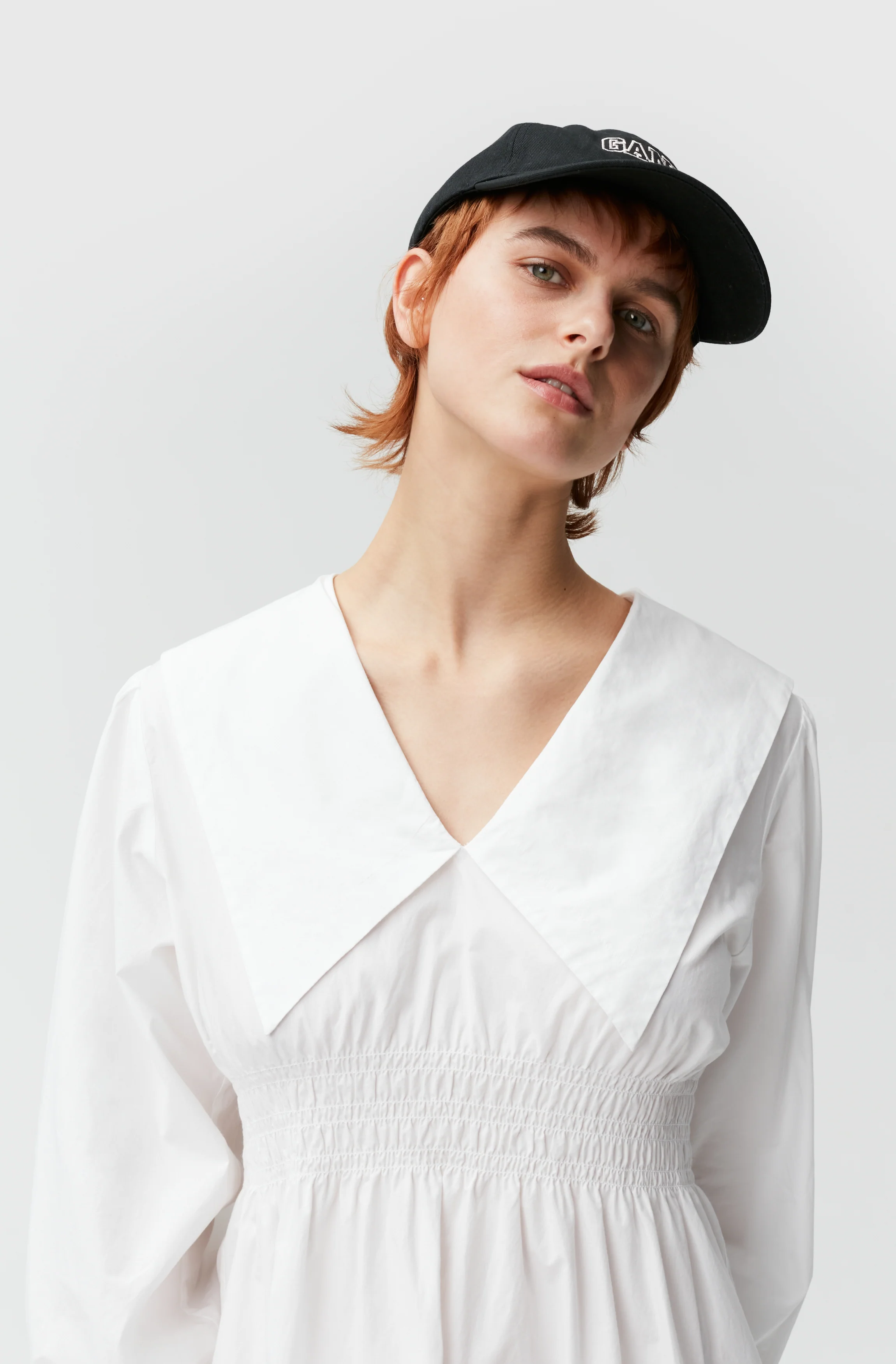 Poplin Mini Dress | Bright White - Image 6