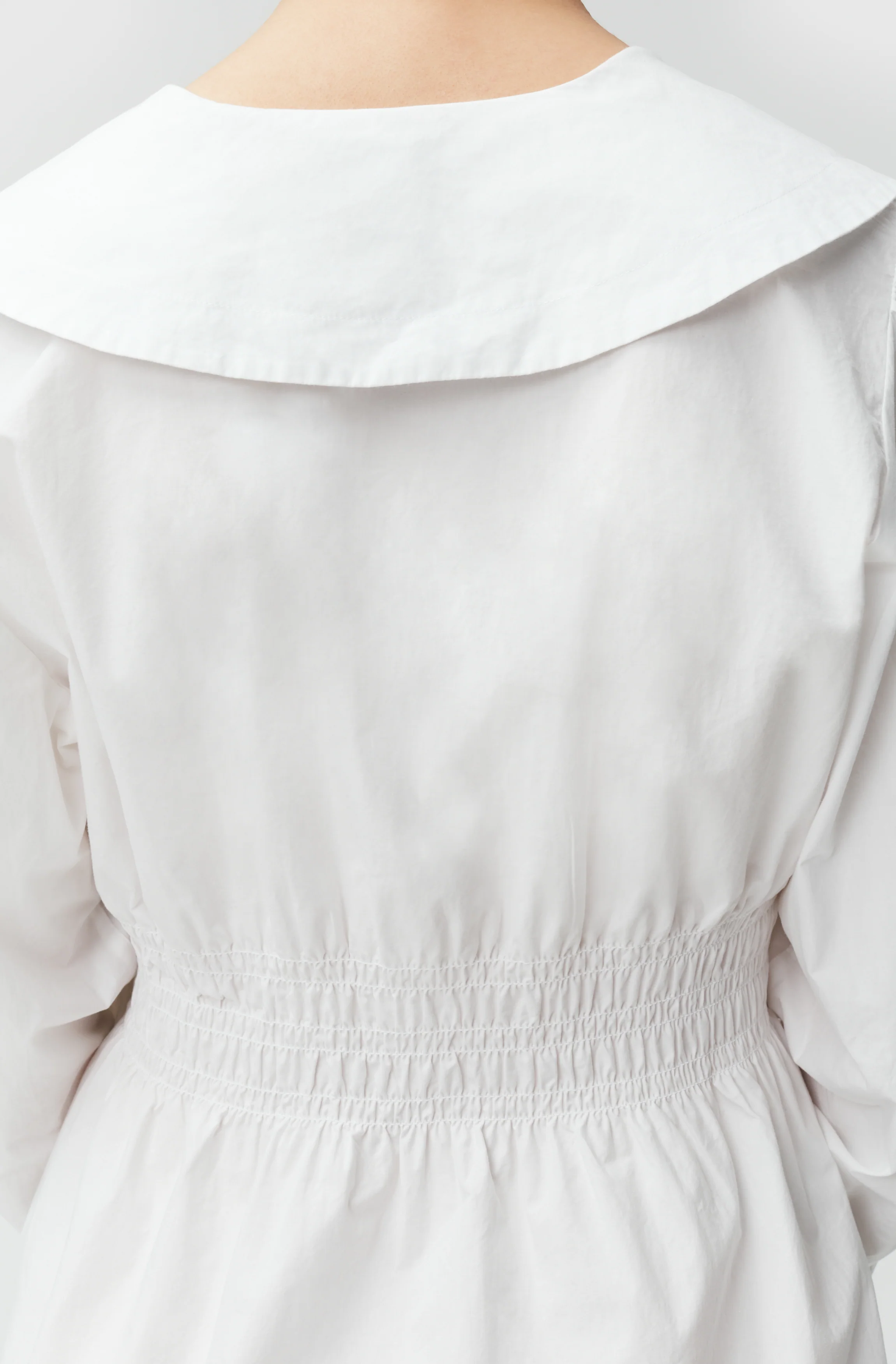 Poplin Mini Dress | Bright White - Image 7