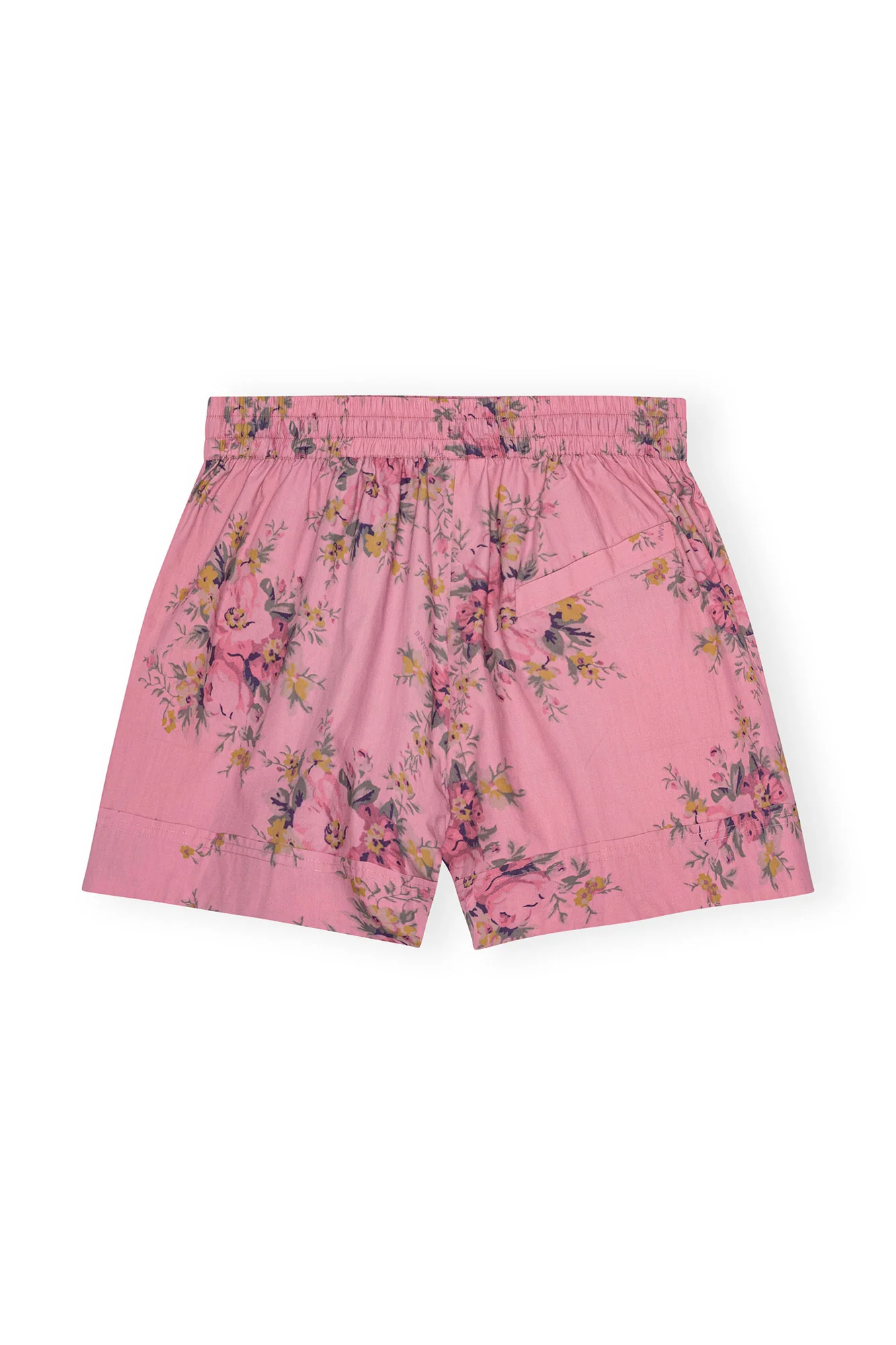 Printed Cotton Elasticated Shorts | Orchid Smoke - Image 2