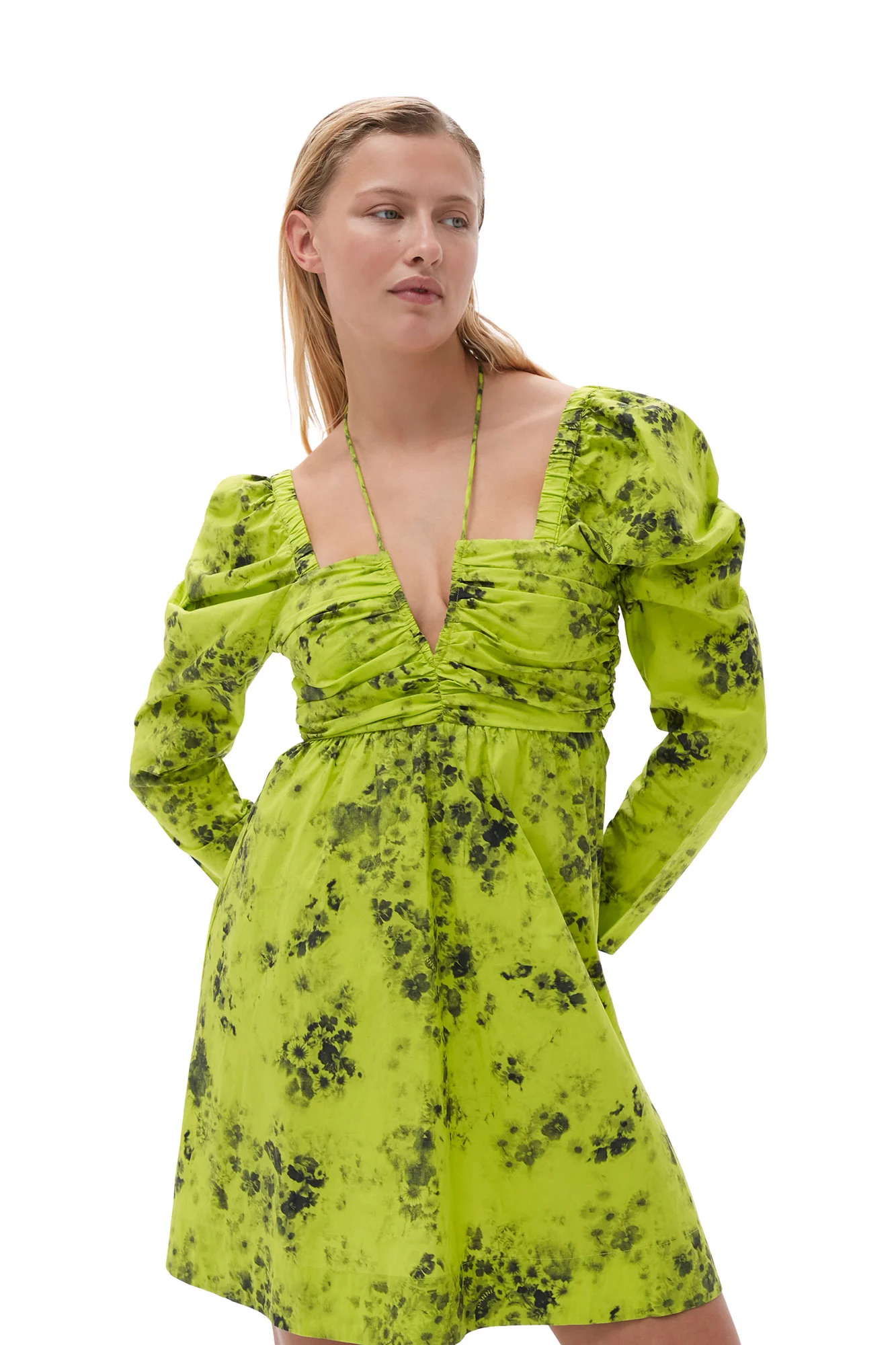 Printed Cotton Mini Dress | Tender Shoots - Image 5