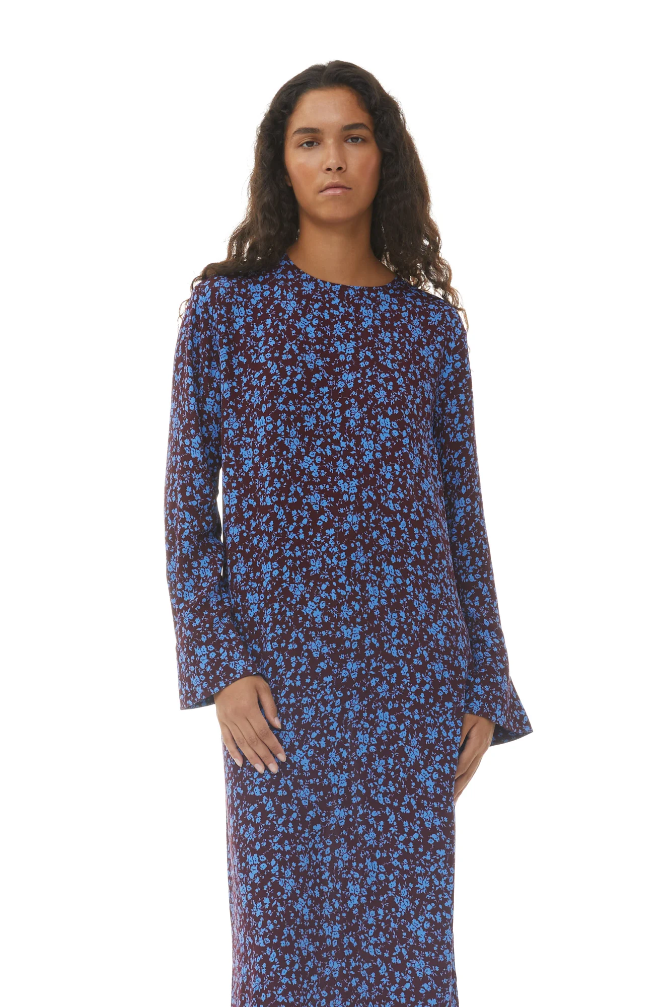Printed Crepe Midi Dress | Port Royale - Image 4