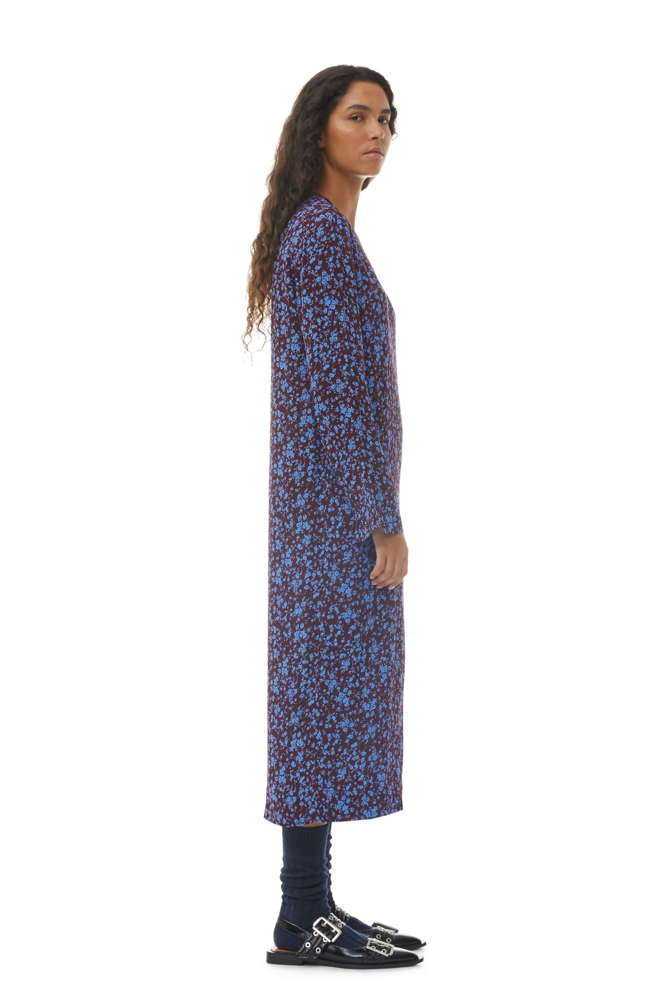 Printed Crepe Midi Dress | Port Royale - Image 5