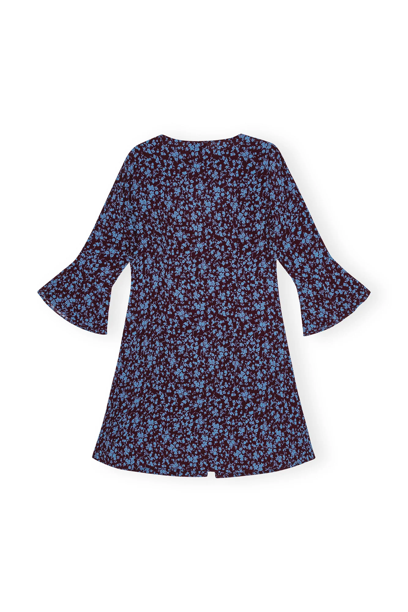 Printed Crepe U-neck Mini Dress | Port Royale - Image 3