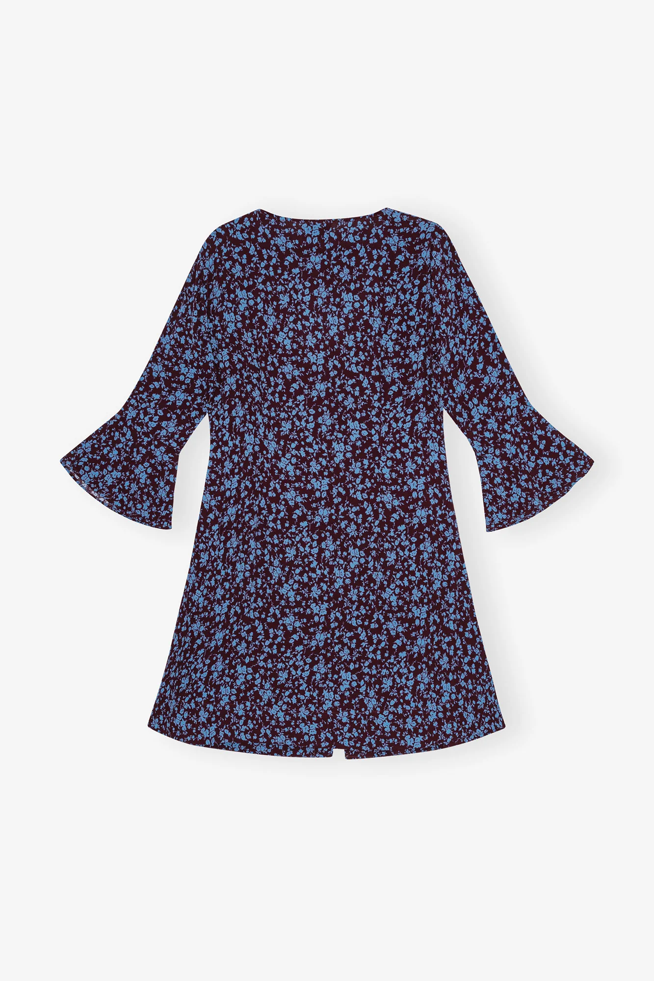Printed Crepe U-neck Mini Dress | Port Royale - Image 4