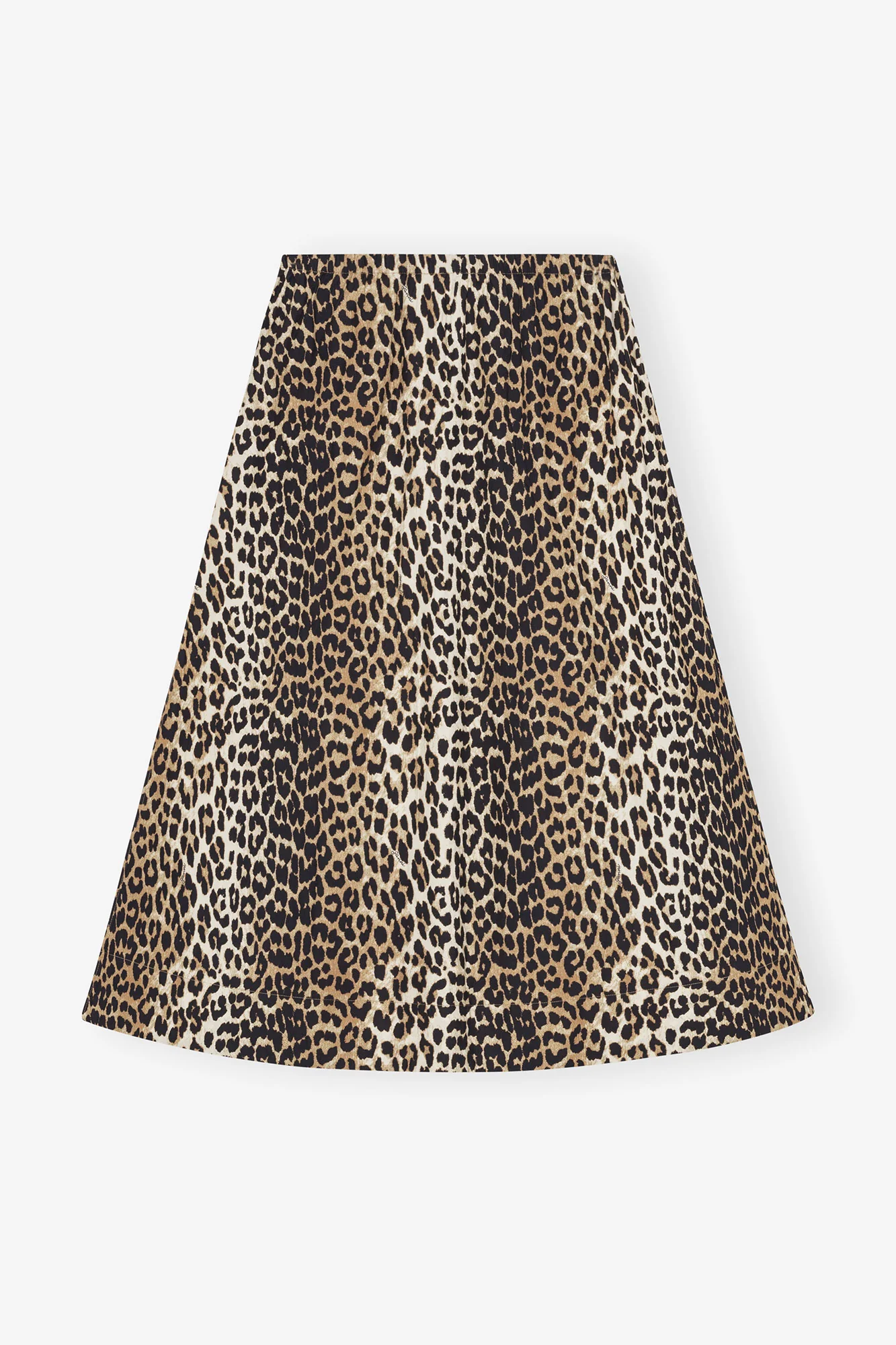 Printed Elasticated Maxi Skirt | Leopard - Image 2