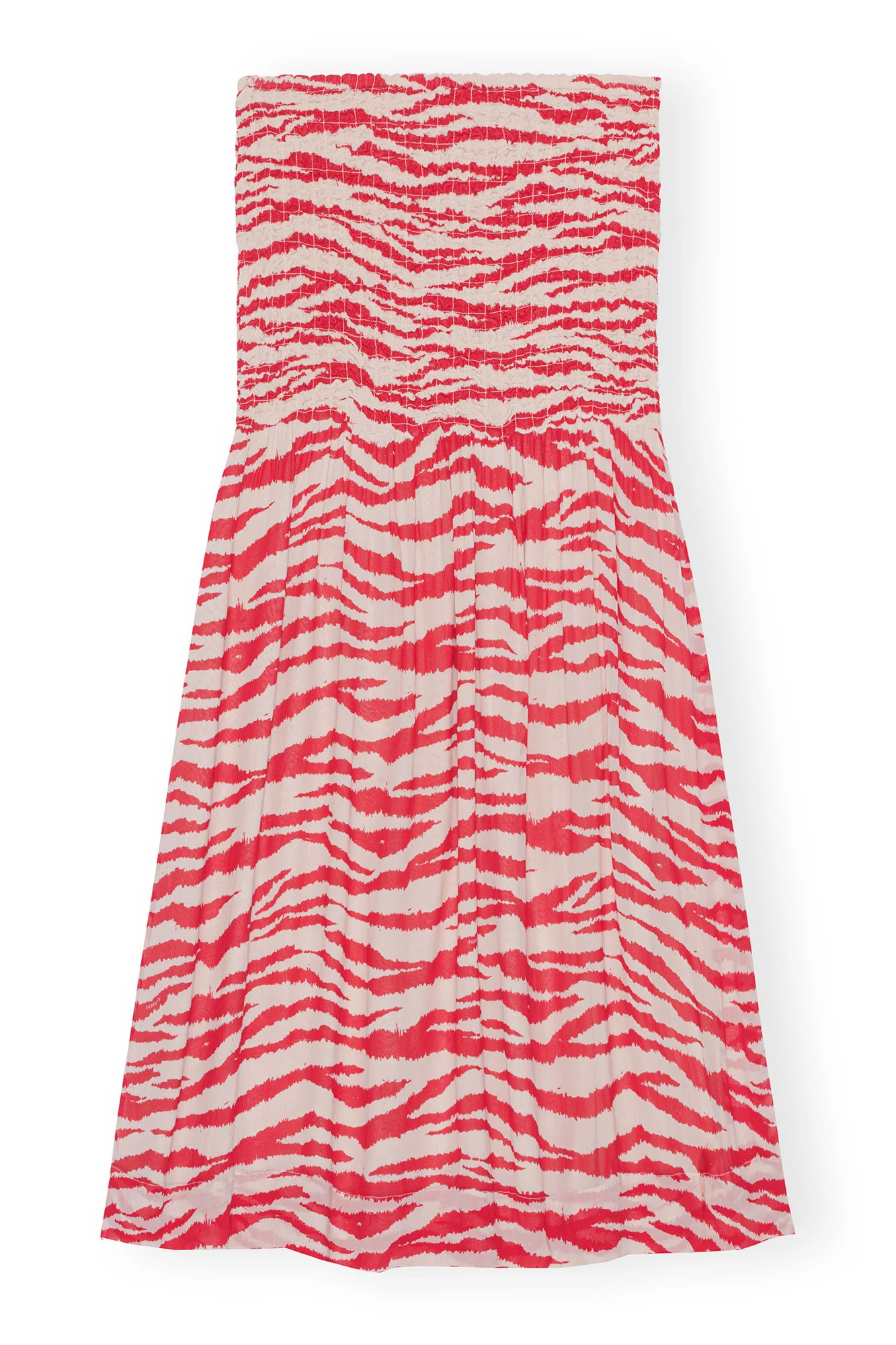 Printed Georgette Maxi Smock Skirt | Castle Wall