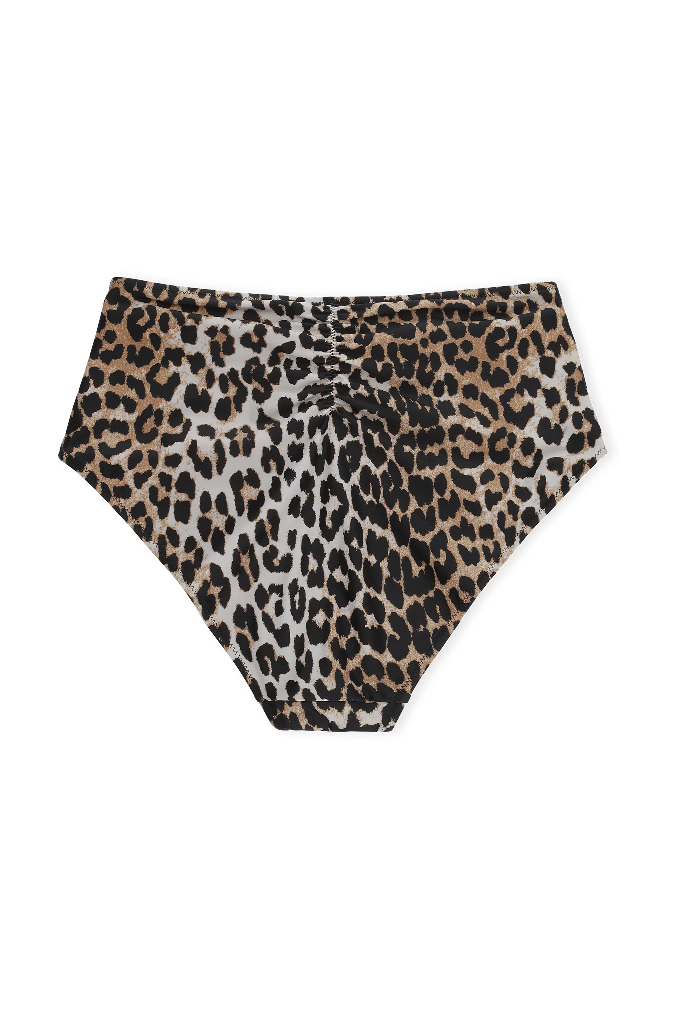 Printed High-Rise Bikini Briefs | Leopard - Image 2